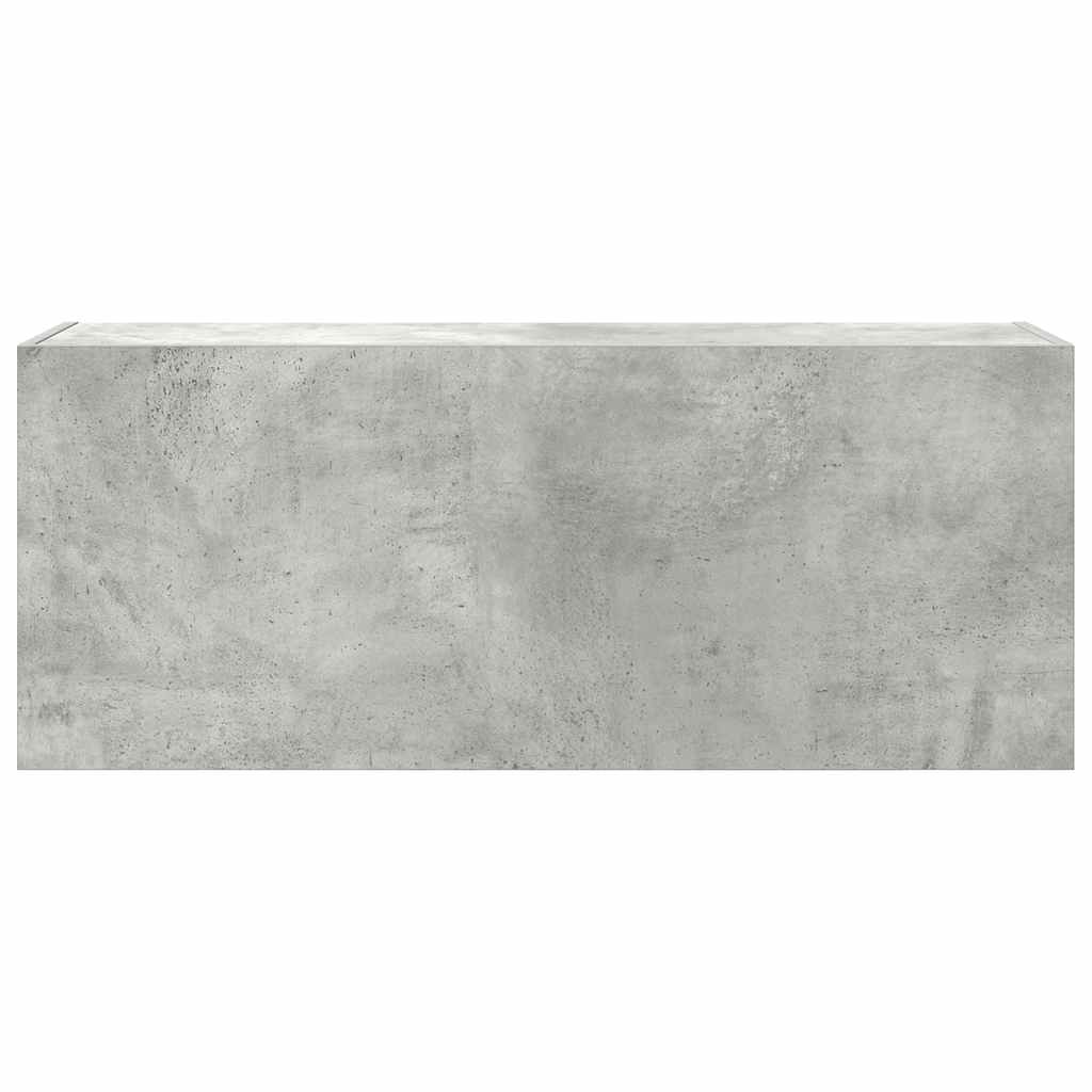 vidaXL Wisząca szafka łazienkowa, szarość betonu, 100x25x40 cm
