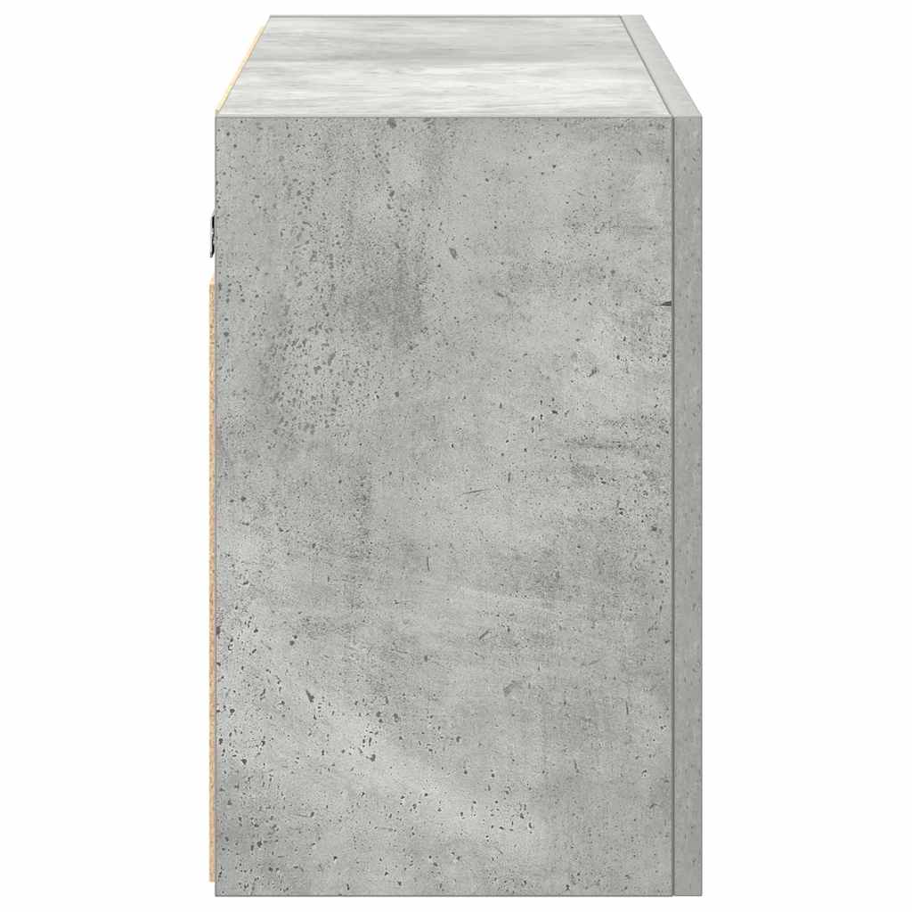 vidaXL Wisząca szafka łazienkowa, szarość betonu, 100x25x40 cm