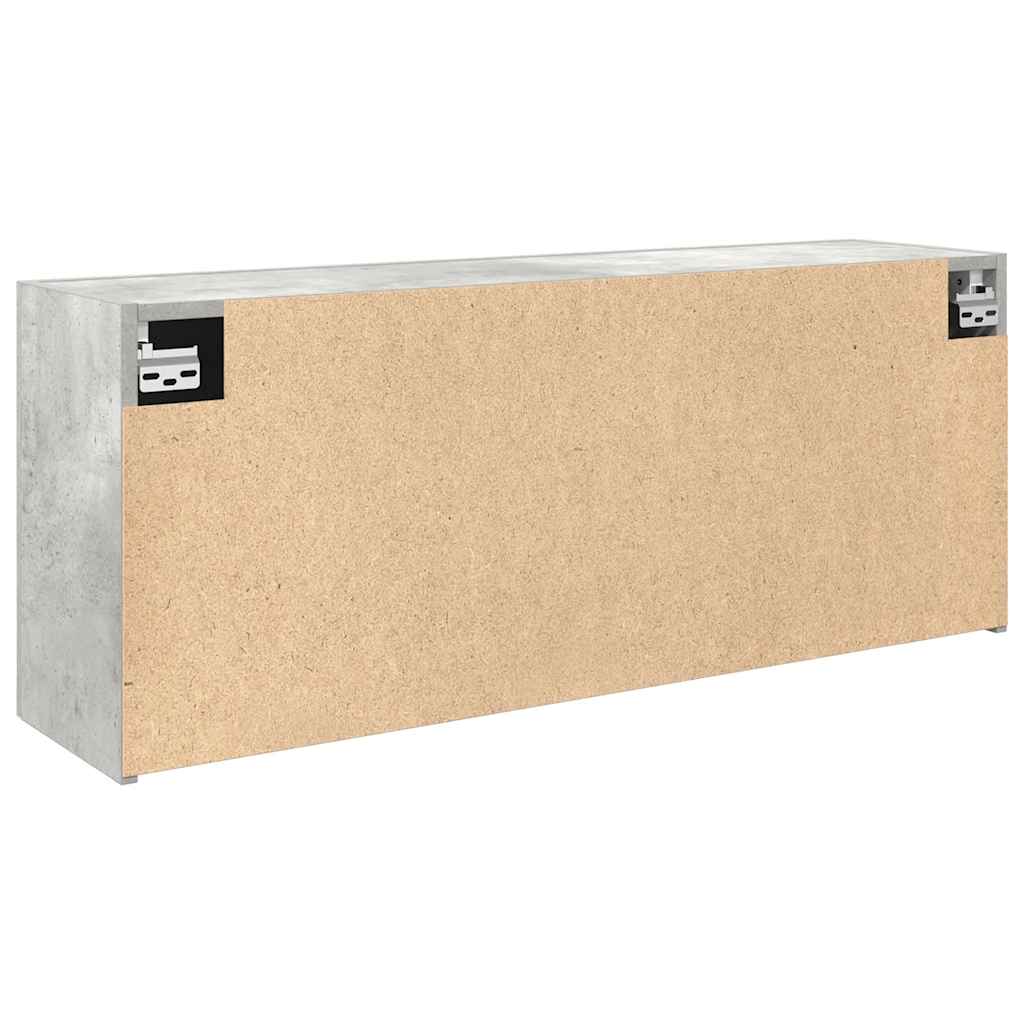 vidaXL Wisząca szafka łazienkowa, szarość betonu, 100x25x40 cm