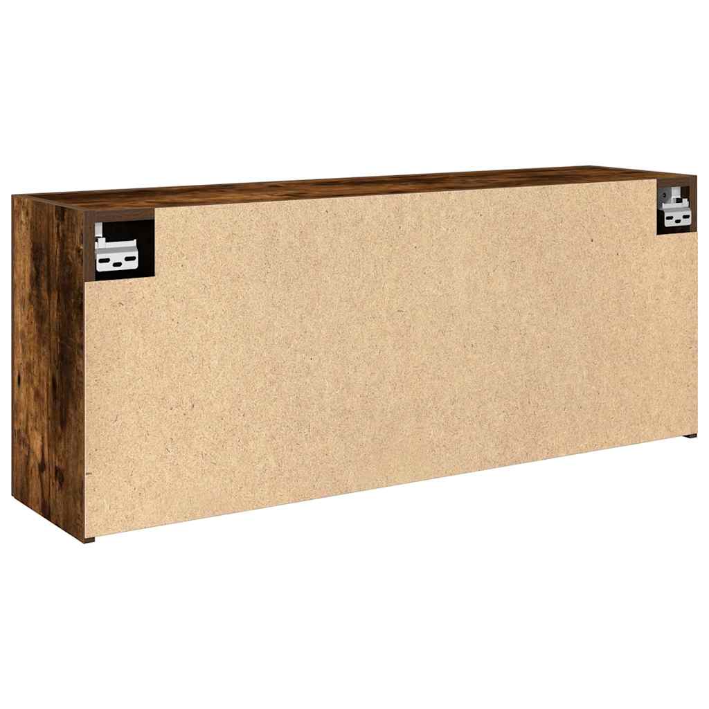 vidaXL Wisząca szafka łazienkowa, przydymiony dąb, 100x25x40 cm