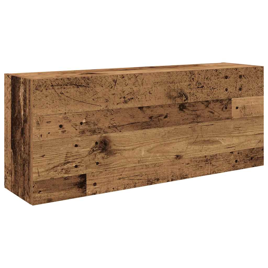 vidaXL Wisząca szafka łazienkowa, stare drewno, 100x25x40 cm