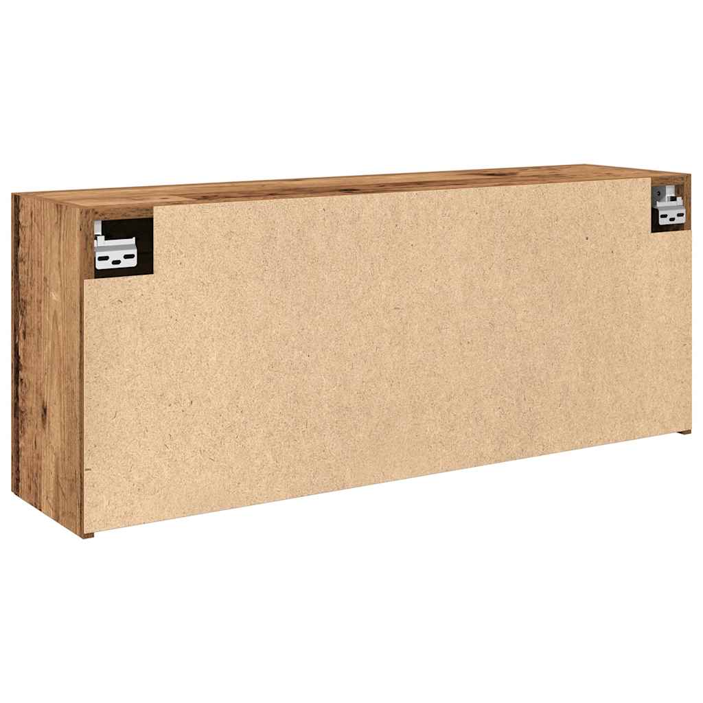 vidaXL Wisząca szafka łazienkowa, stare drewno, 100x25x40 cm