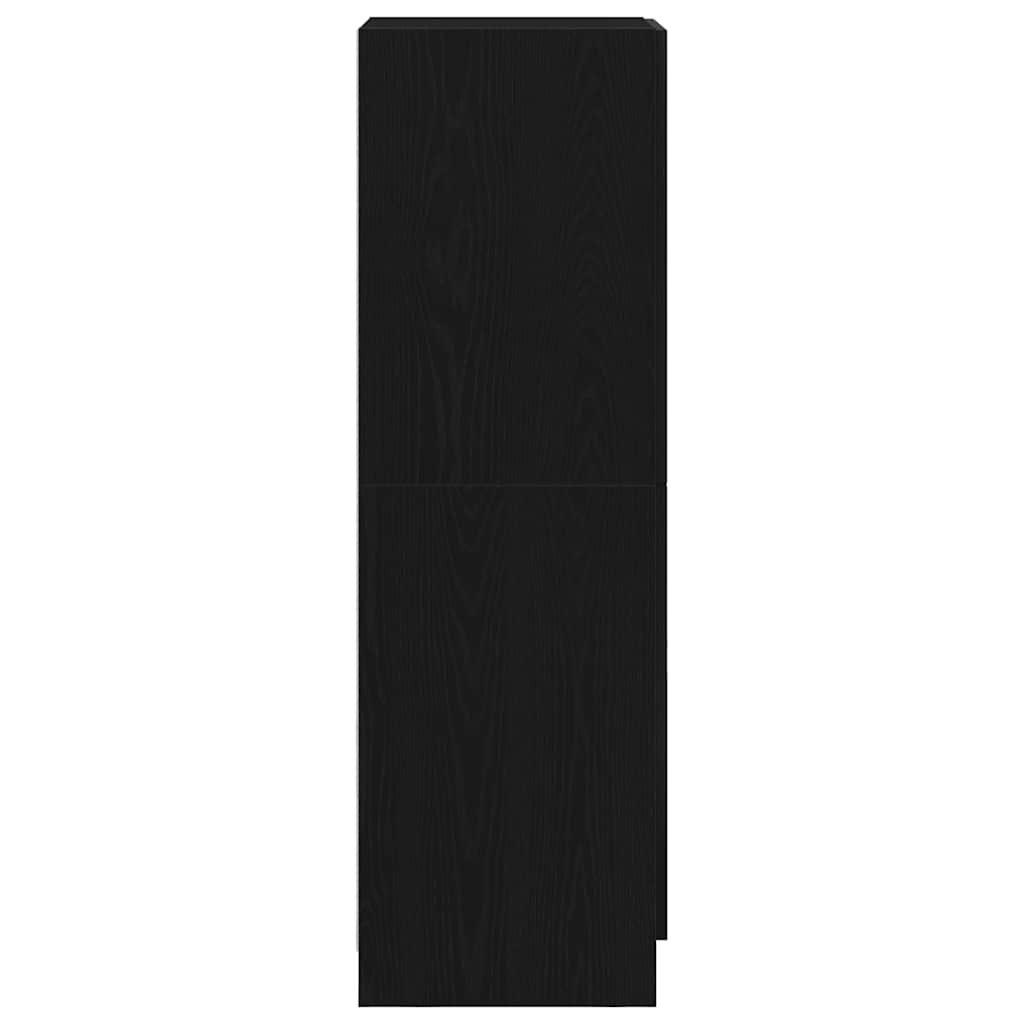 vidaXL Szafka kuchenna, czarna 38x41,5x131,5cm materiał drewnopochodny