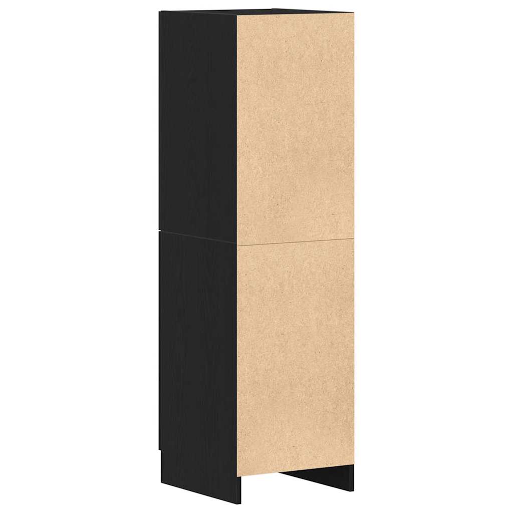 vidaXL Szafka kuchenna, czarna 38x41,5x131,5cm materiał drewnopochodny