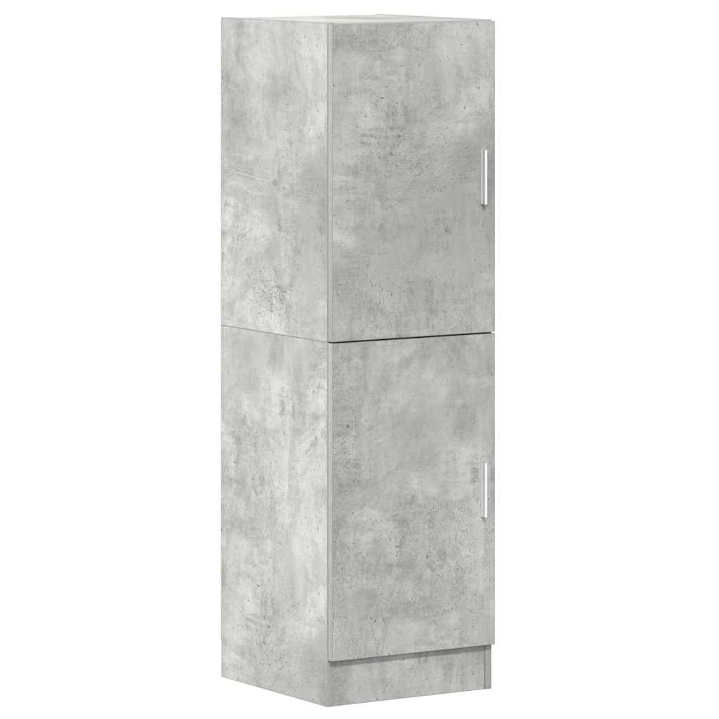 vidaXL Szafka kuchenna, szarość betonu, 38x41,5x131,5 cm