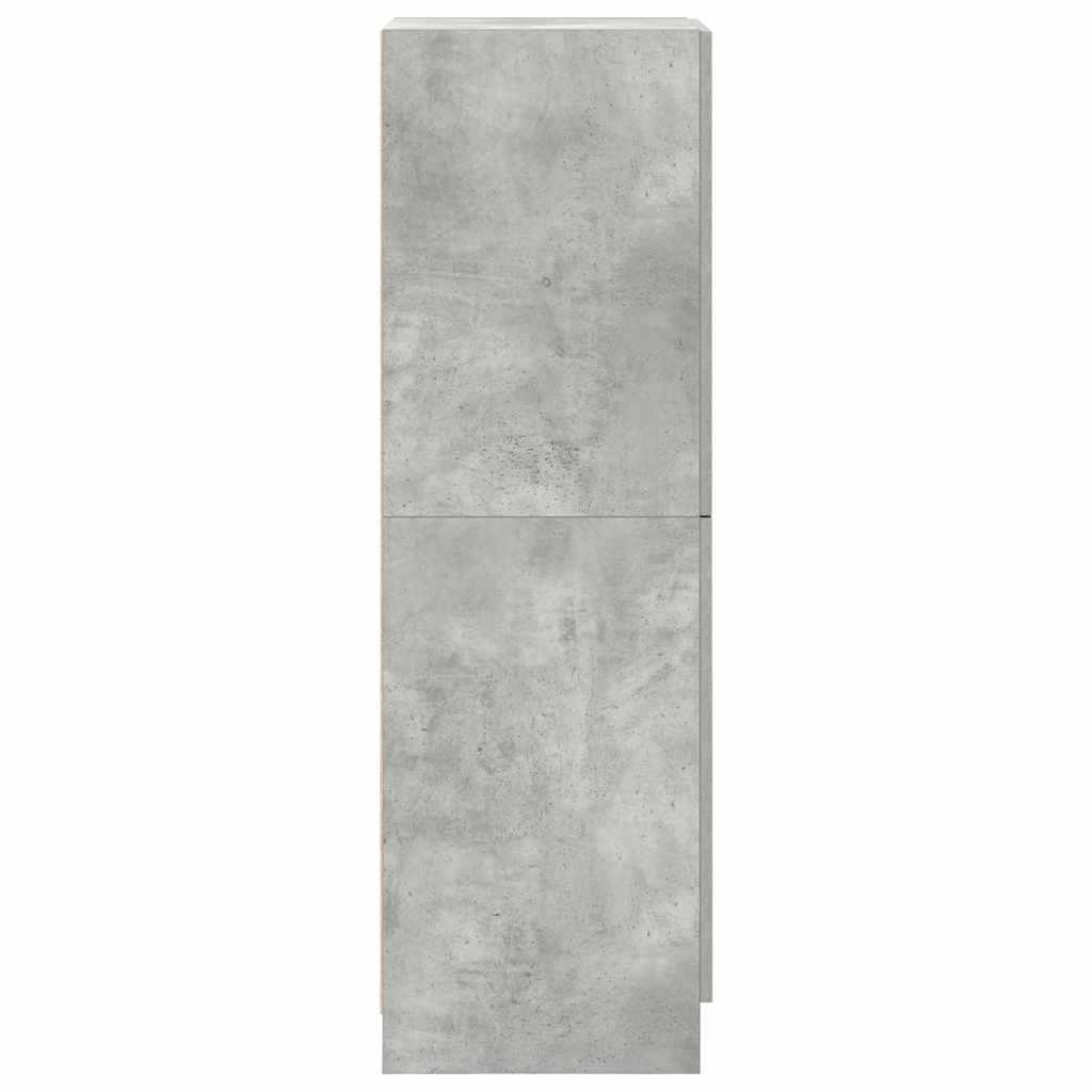 vidaXL Szafka kuchenna, szarość betonu, 38x41,5x131,5 cm
