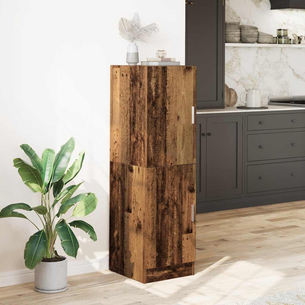 vidaXL Szafka kuchenna, stare drewno, 38x41,5x131,5 cm