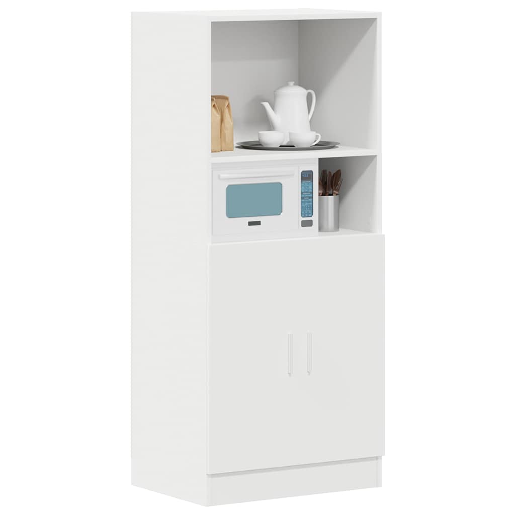 vidaXL Szafka kuchenna, biała 57x41,5x131,5 cm materiał drewnopochodny