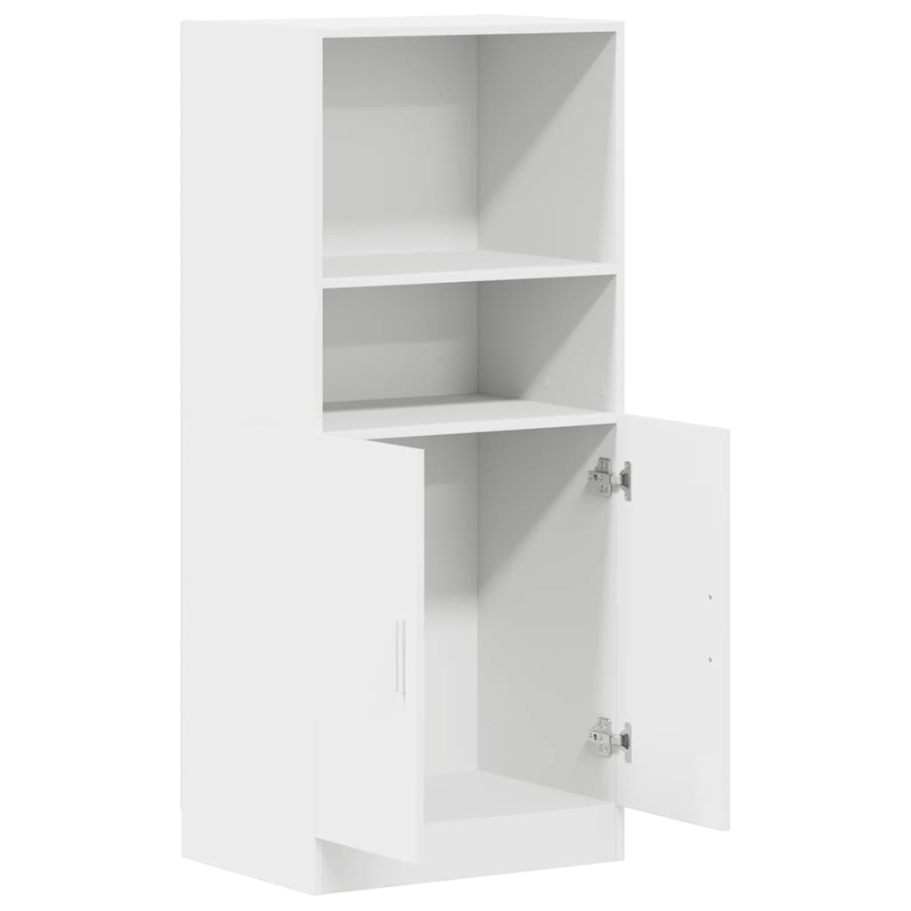 vidaXL Szafka kuchenna, biała 57x41,5x131,5 cm materiał drewnopochodny