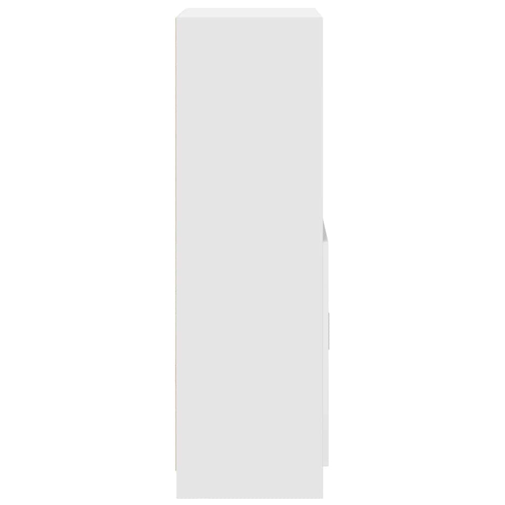vidaXL Szafka kuchenna, biała 57x41,5x131,5 cm materiał drewnopochodny