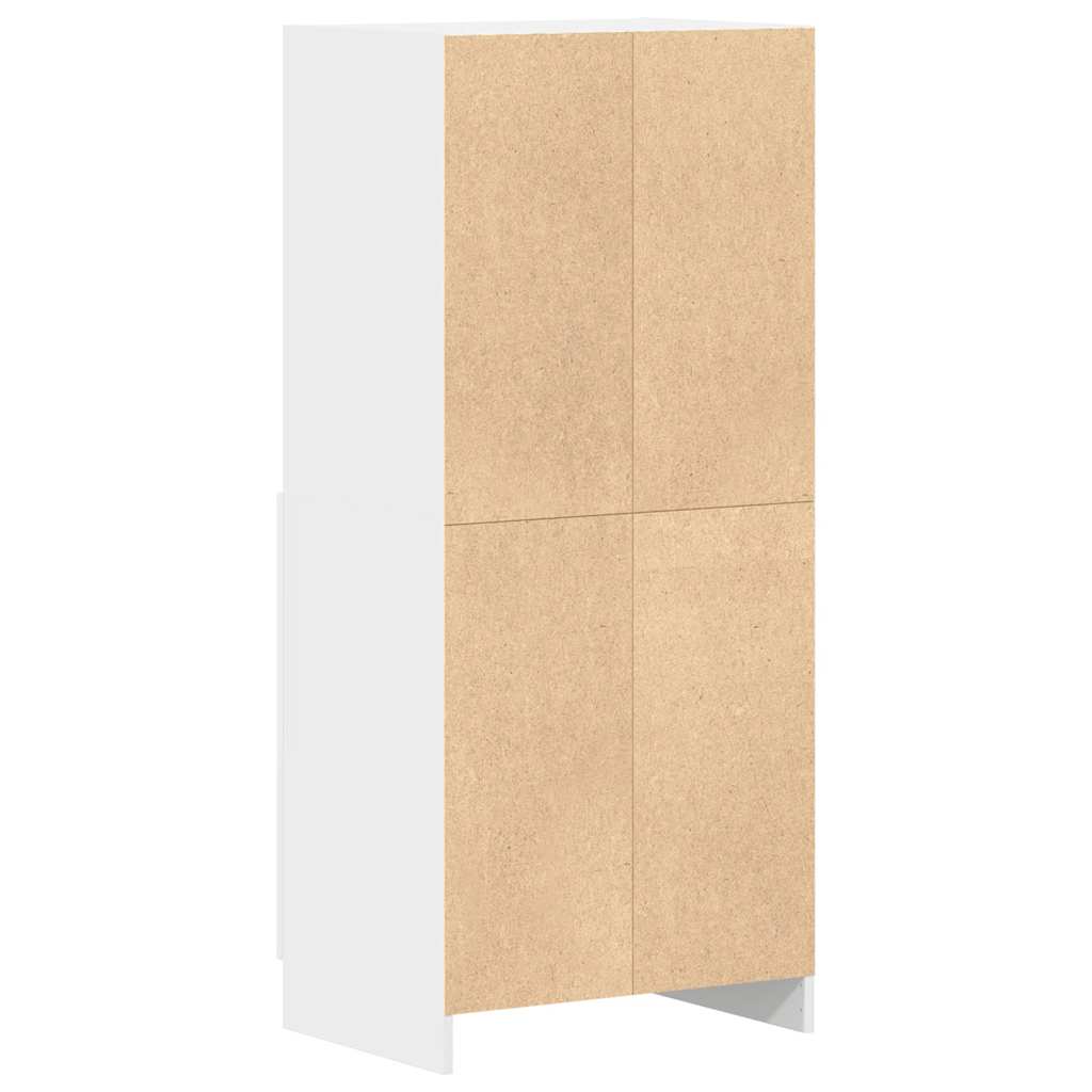vidaXL Szafka kuchenna, biała 57x41,5x131,5 cm materiał drewnopochodny