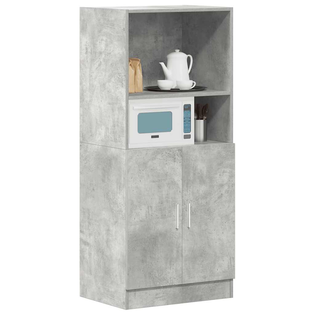 vidaXL Szafka kuchenna, szarość betonu, 57x41,5x131,5 cm