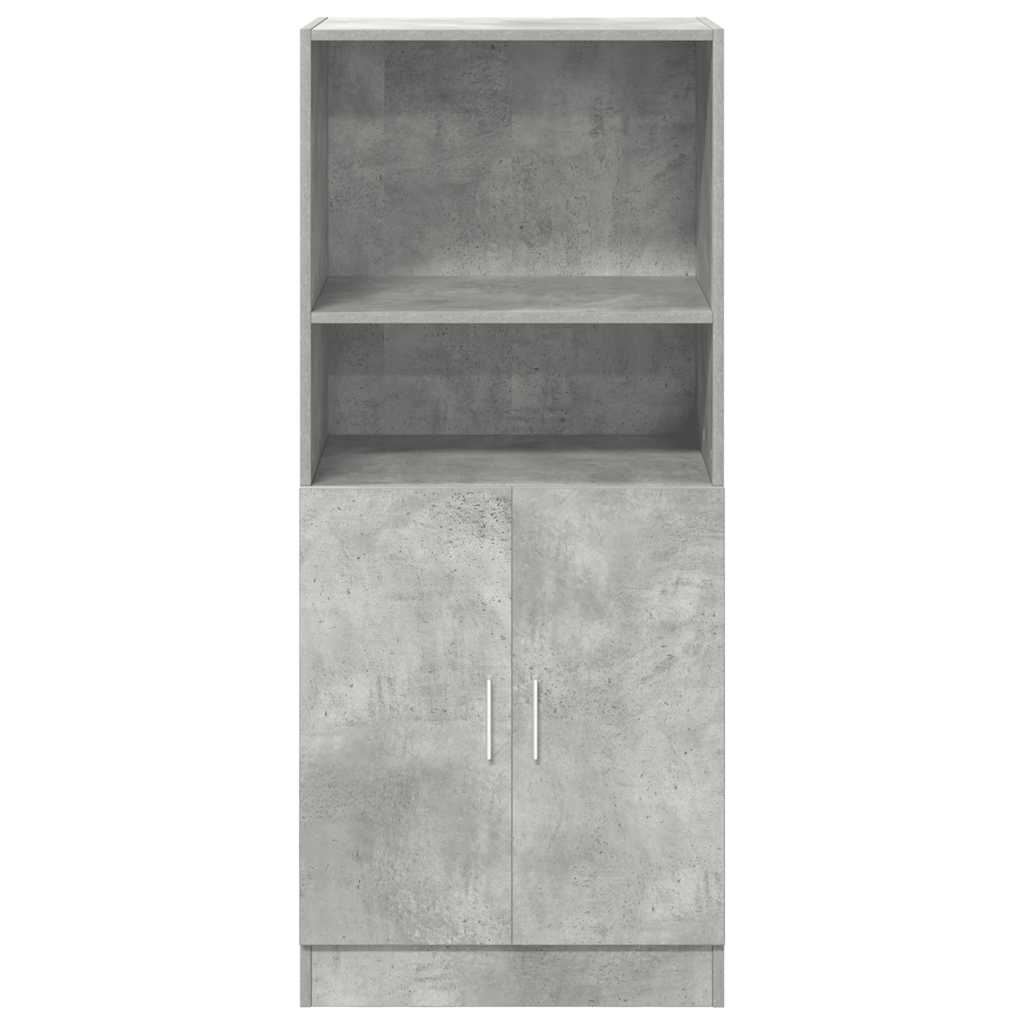 vidaXL Szafka kuchenna, szarość betonu, 57x41,5x131,5 cm