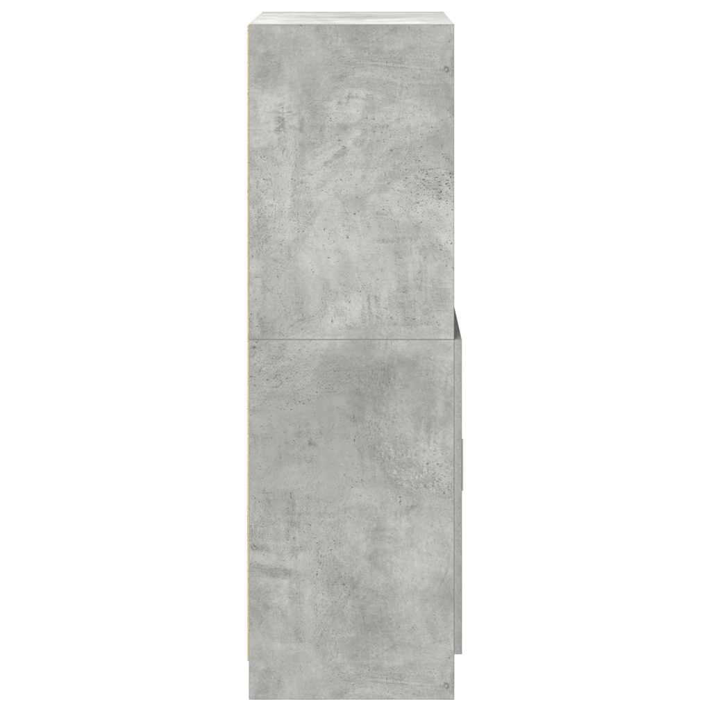 vidaXL Szafka kuchenna, szarość betonu, 57x41,5x131,5 cm