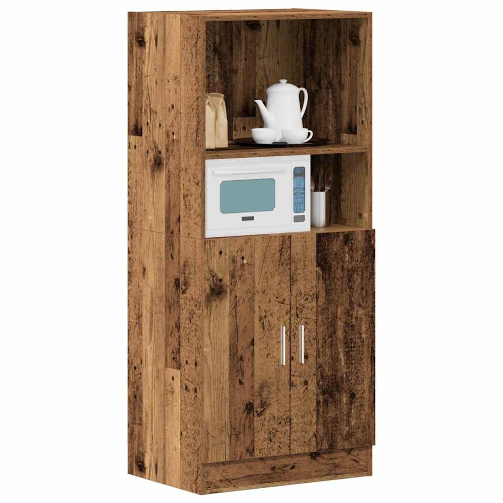 vidaXL Szafka kuchenna, stare drewno, 57x41,5x131,5 cm