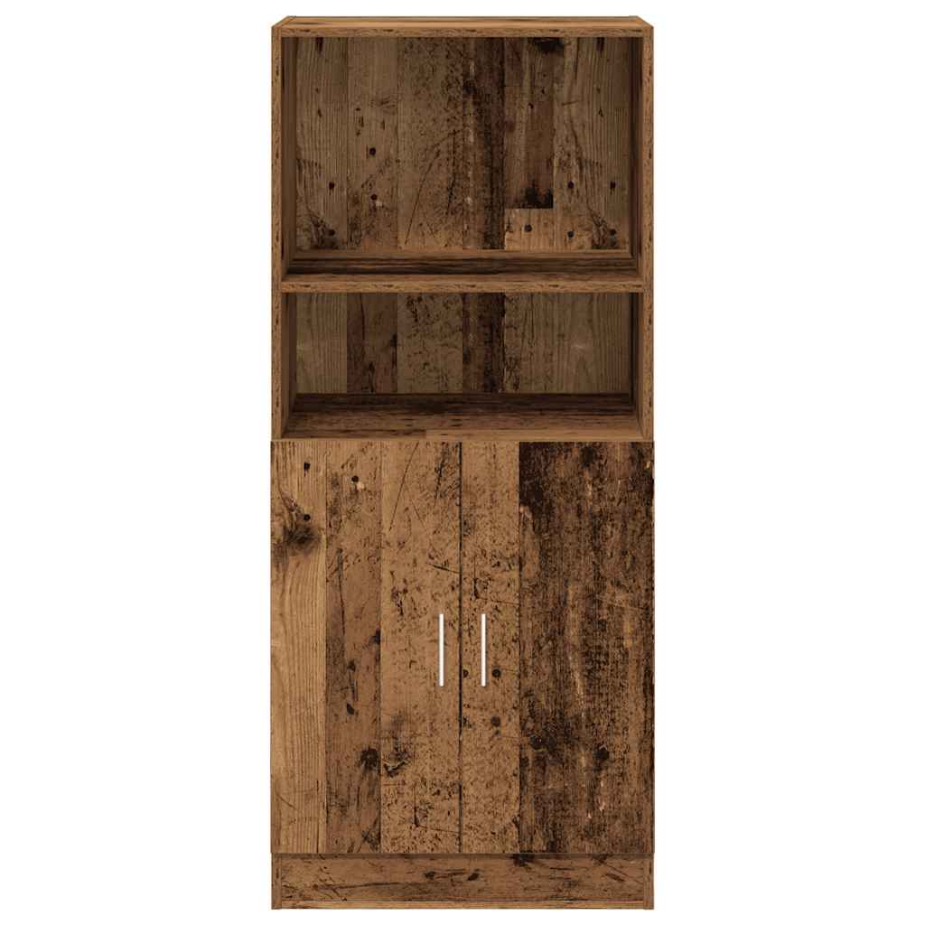 vidaXL Szafka kuchenna, stare drewno, 57x41,5x131,5 cm