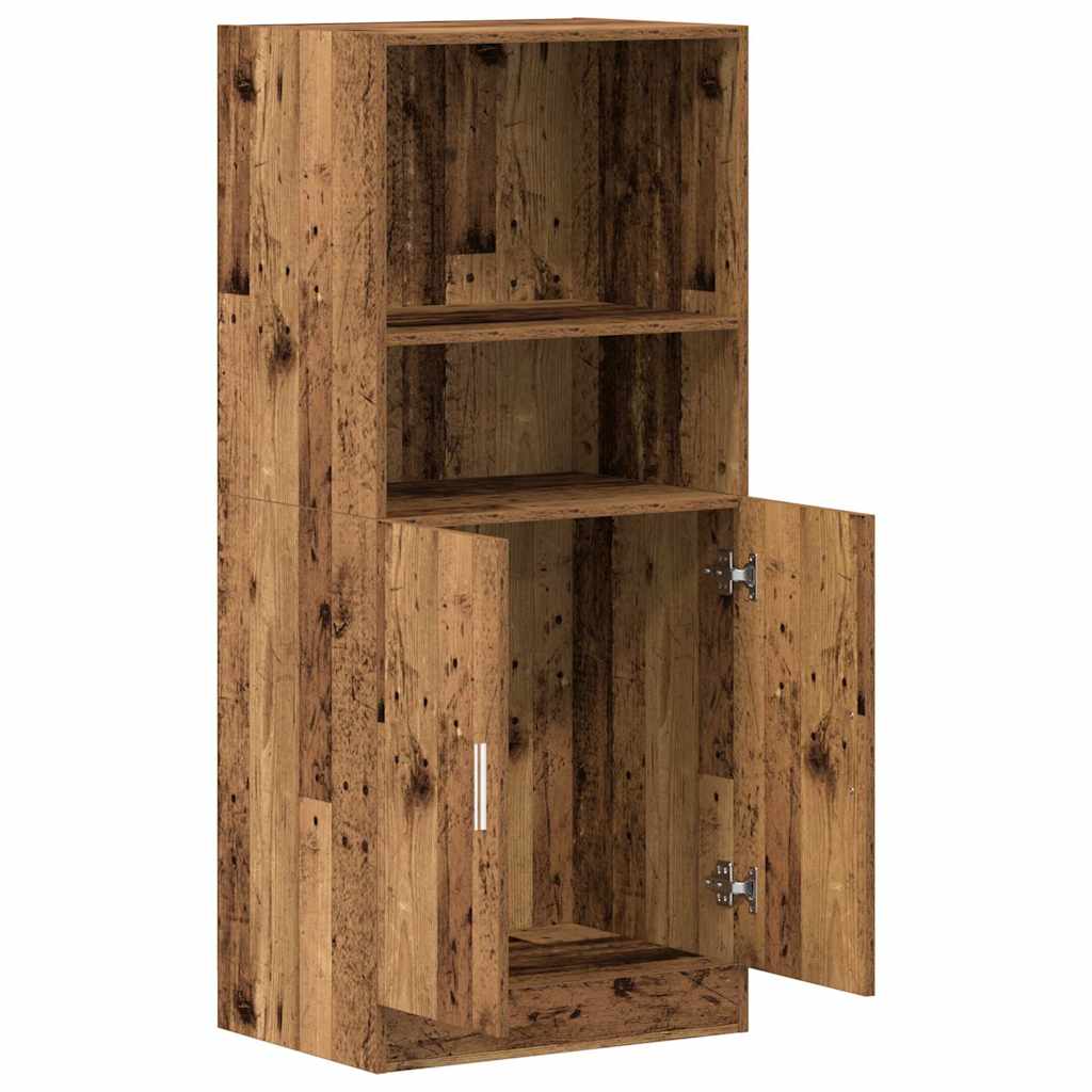 vidaXL Szafka kuchenna, stare drewno, 57x41,5x131,5 cm