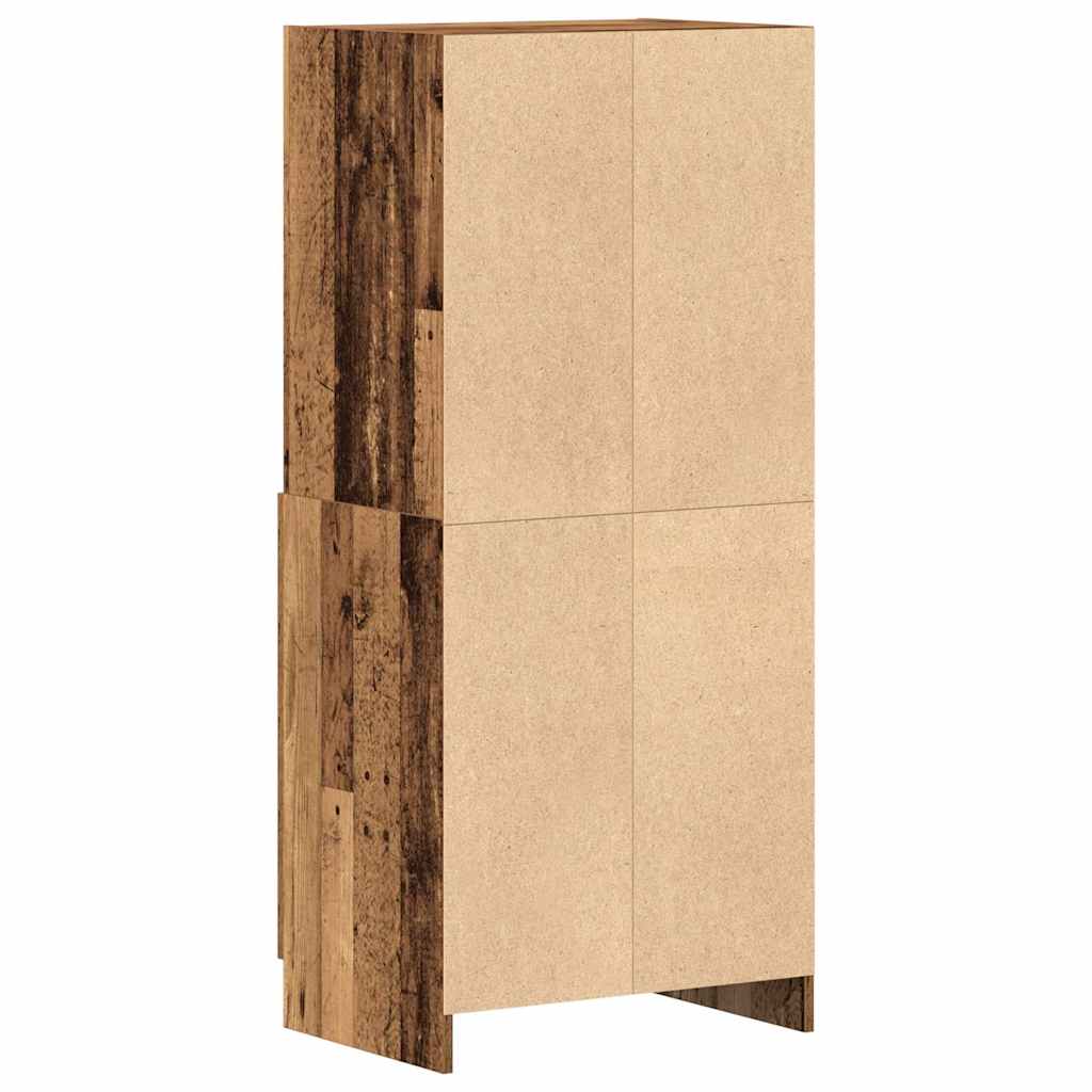 vidaXL Szafka kuchenna, stare drewno, 57x41,5x131,5 cm