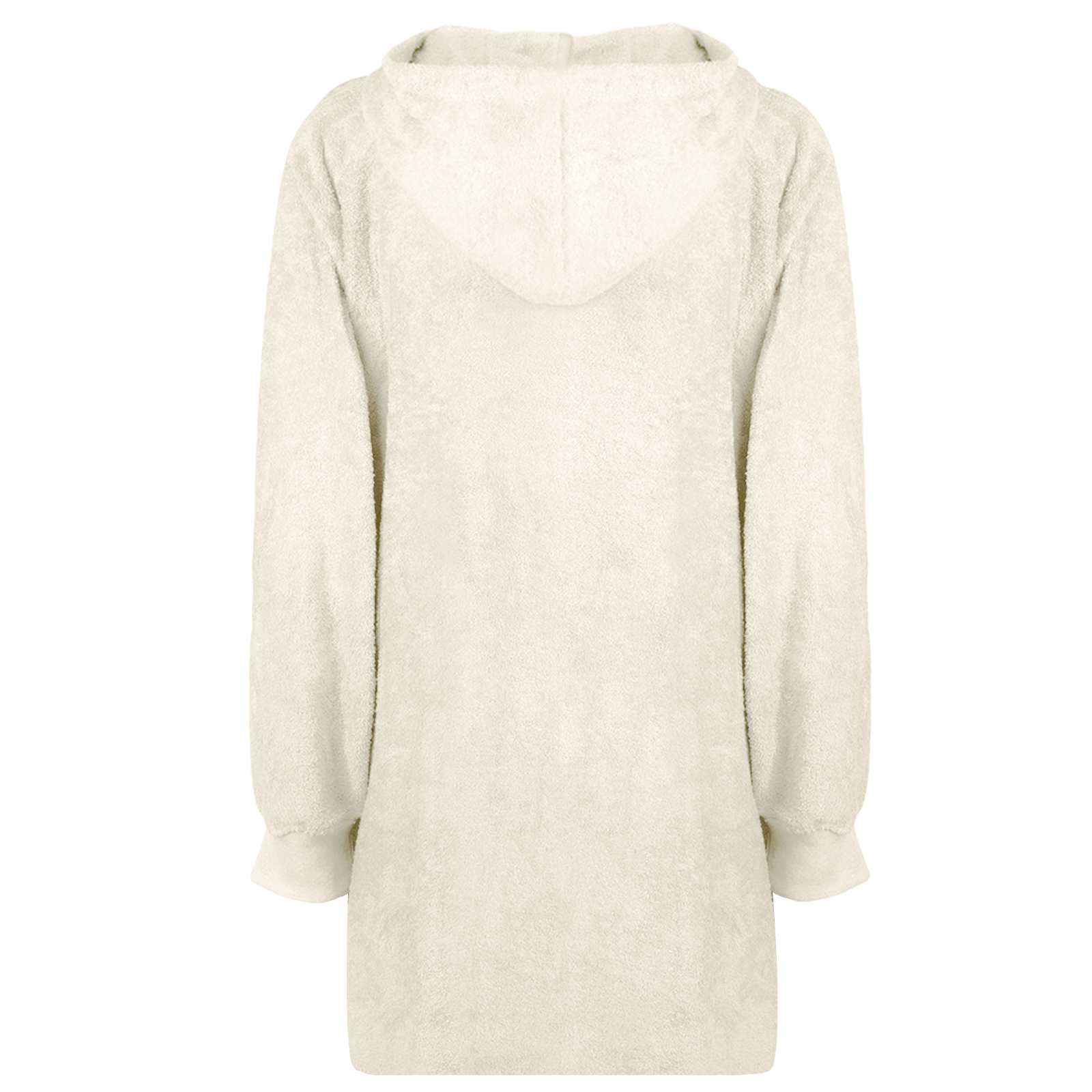vidaXL Bluza-koc KINN Kremowy L bawełna