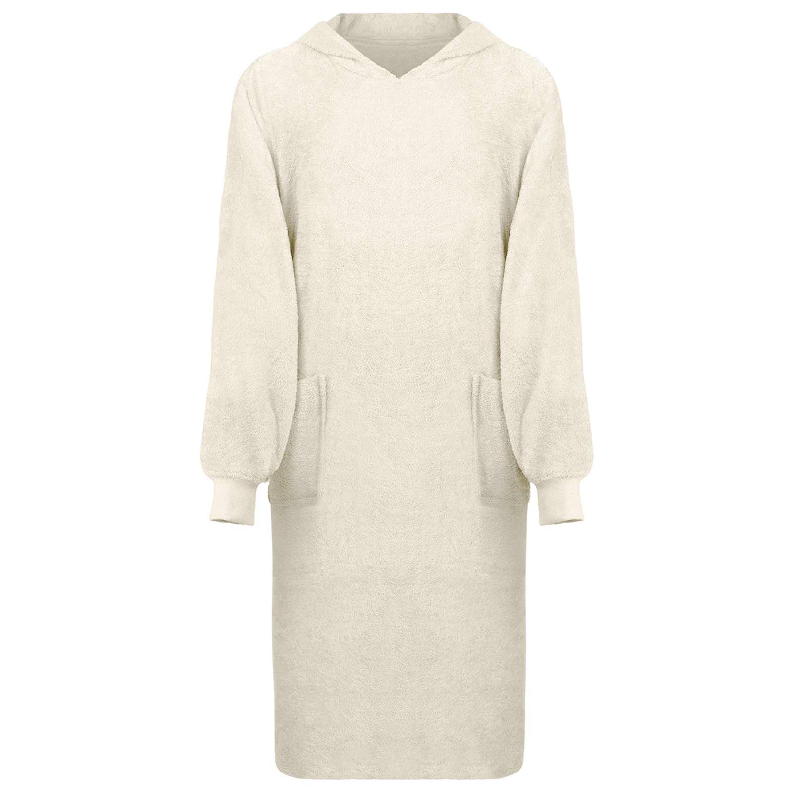 vidaXL Bluza-koc KINN Kremowy XL bawełna