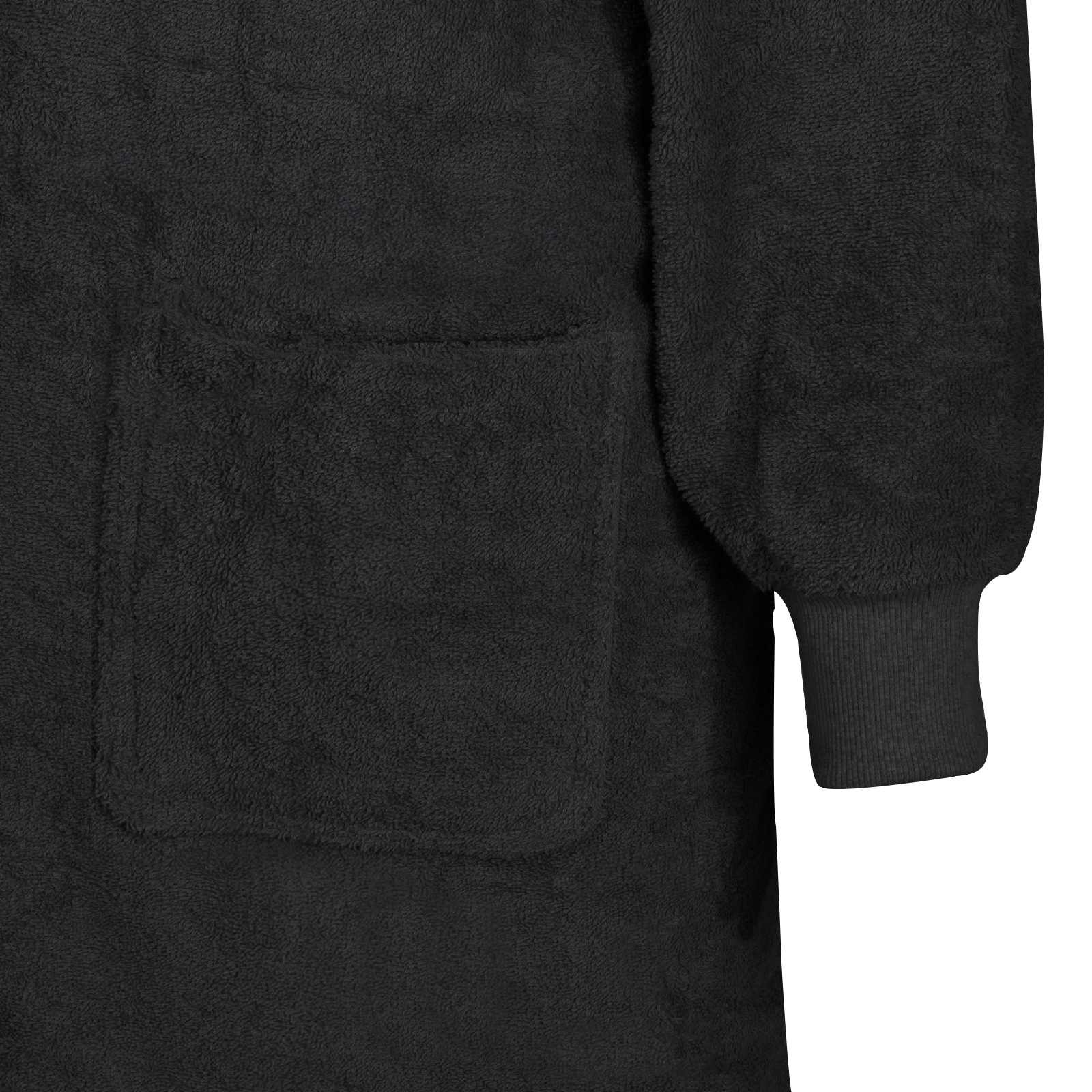 vidaXL Bluza-koc KINN Czarny L bawełna