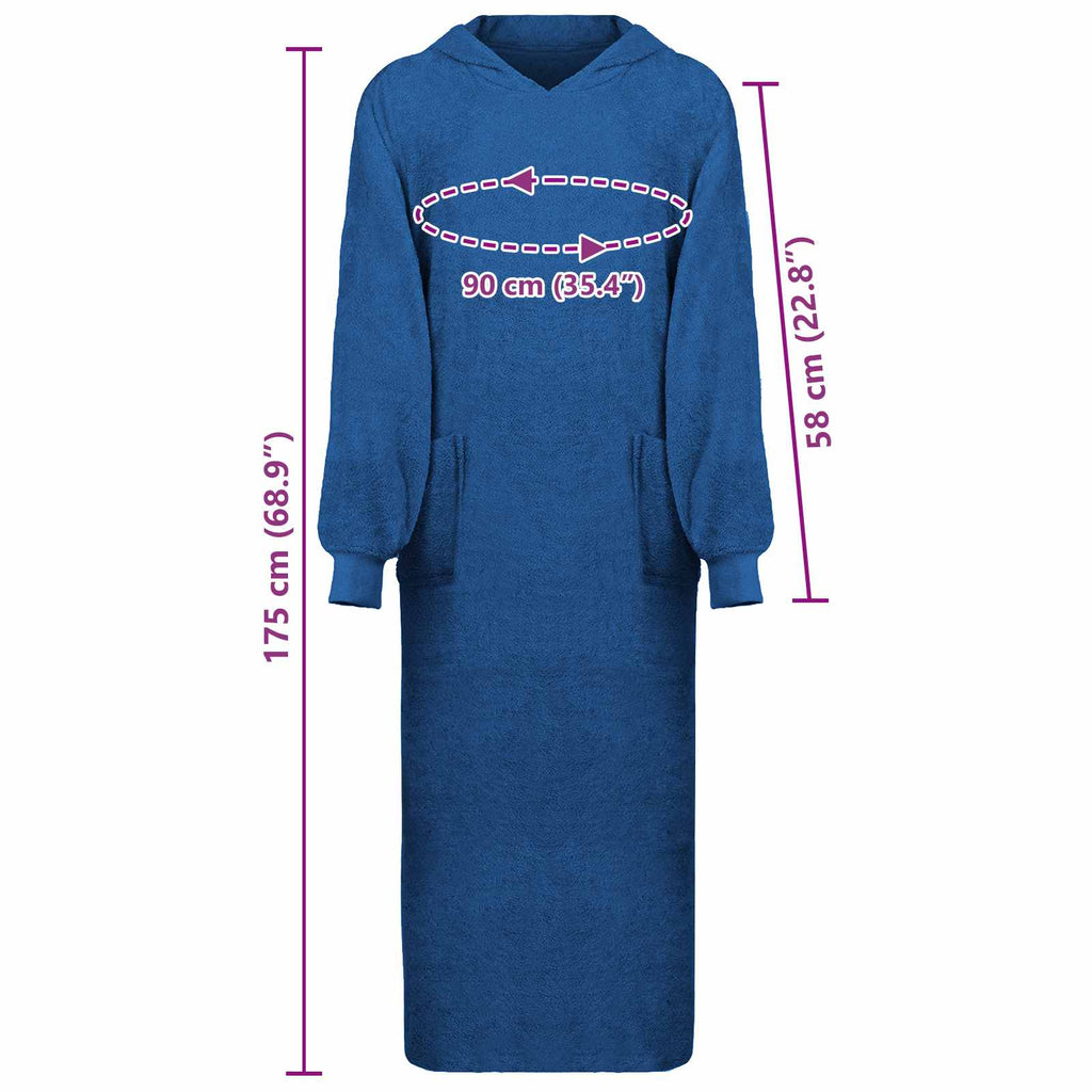 vidaXL Bluza-koc KINN Granatowy XXL bawełna
