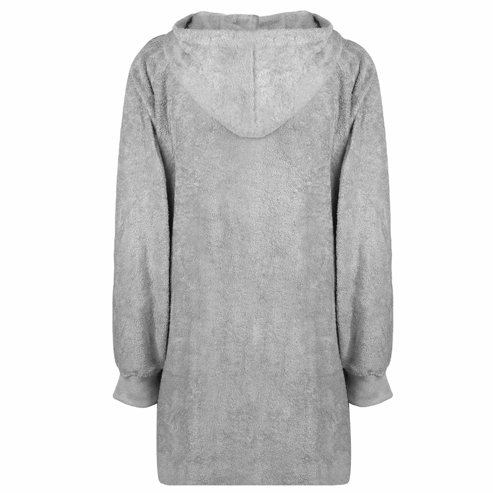 vidaXL Bluza-koc KINN Szary L bawełna
