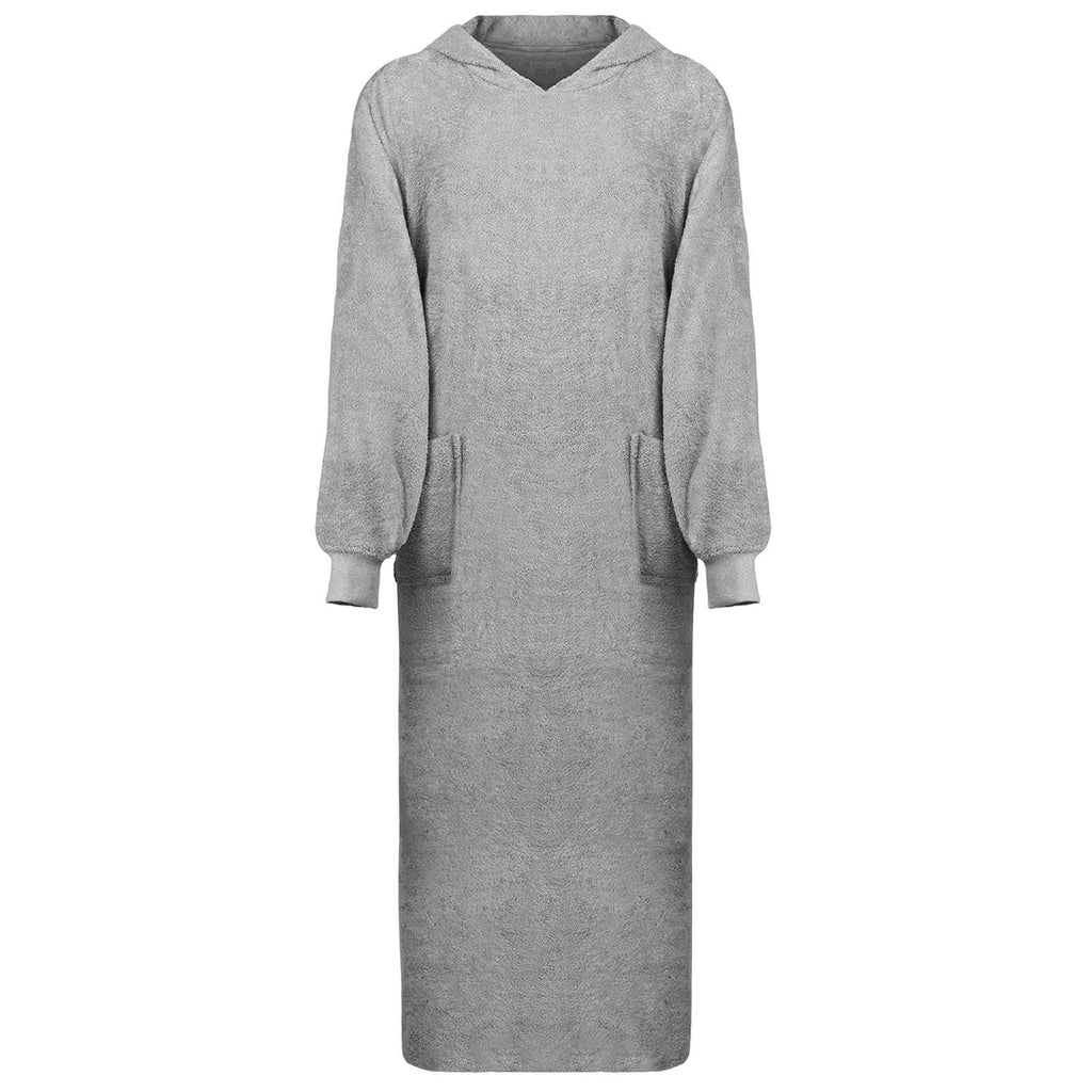 vidaXL Bluza-koc KINN Szary XXL bawełna