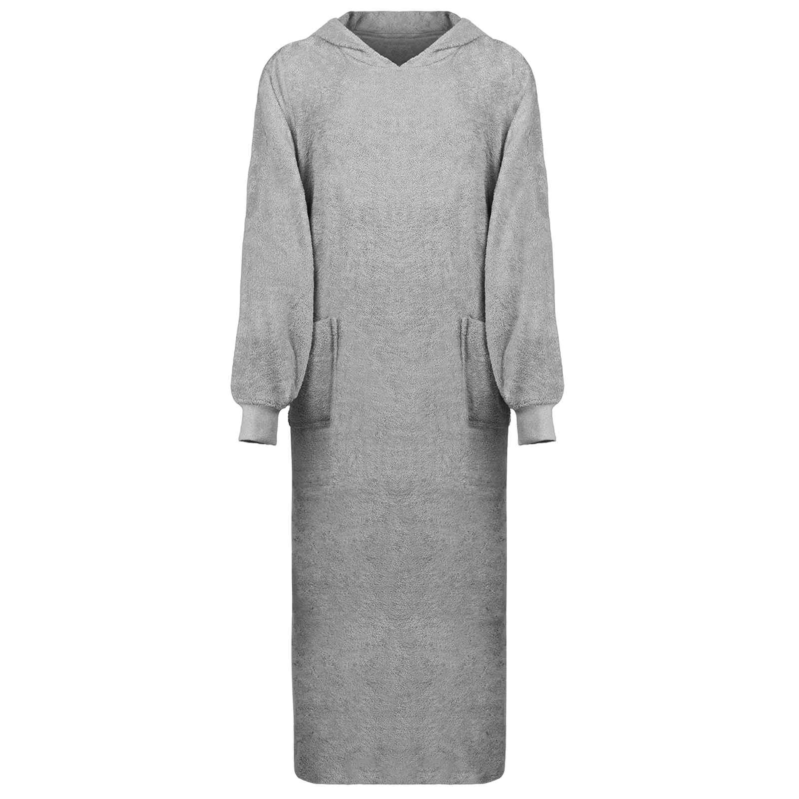vidaXL Bluza-koc KINN Szary XXL bawełna
