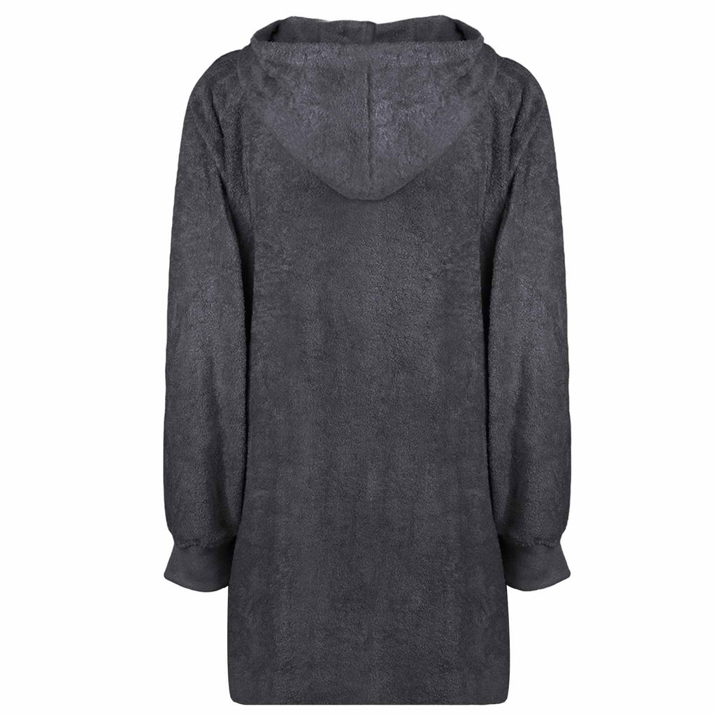 vidaXL Bluza-koc KINN Antracyt L bawełna