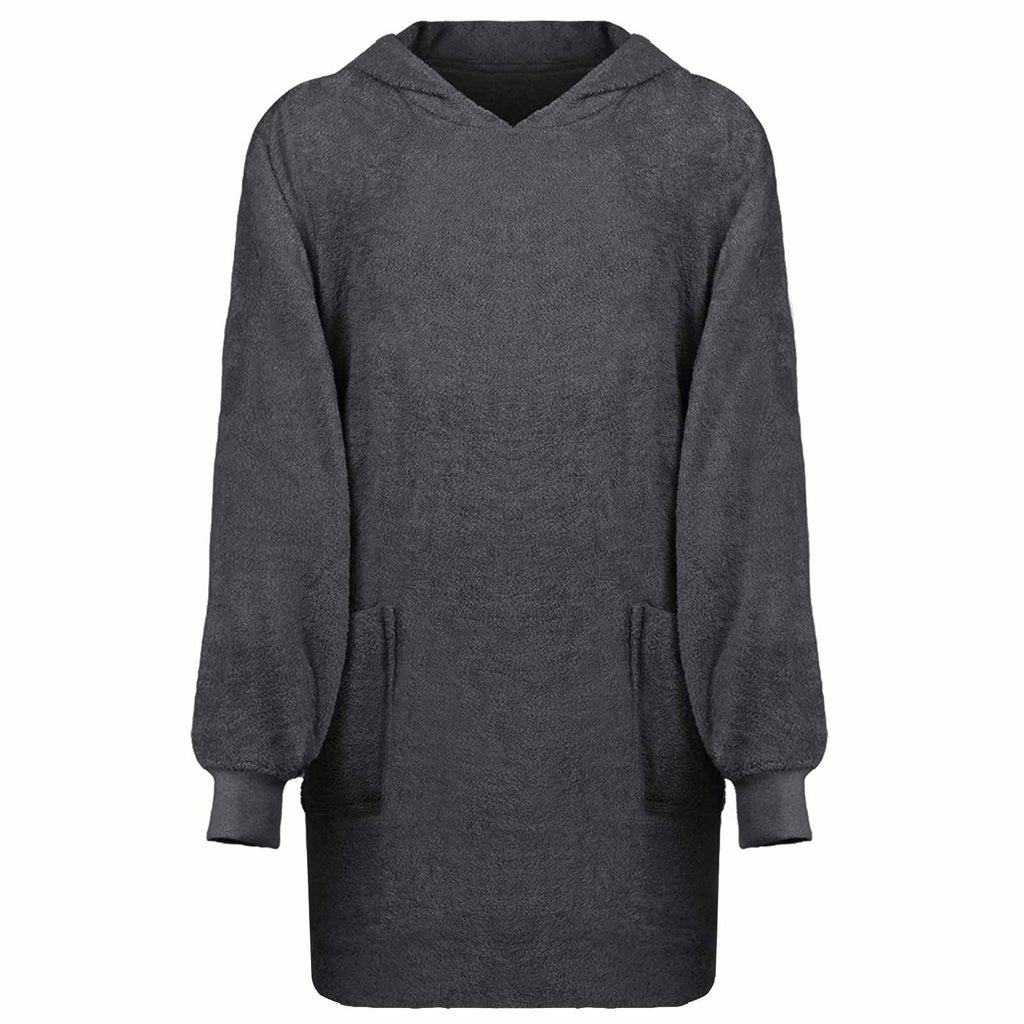 vidaXL Bluza-koc KINN Antracyt L bawełna