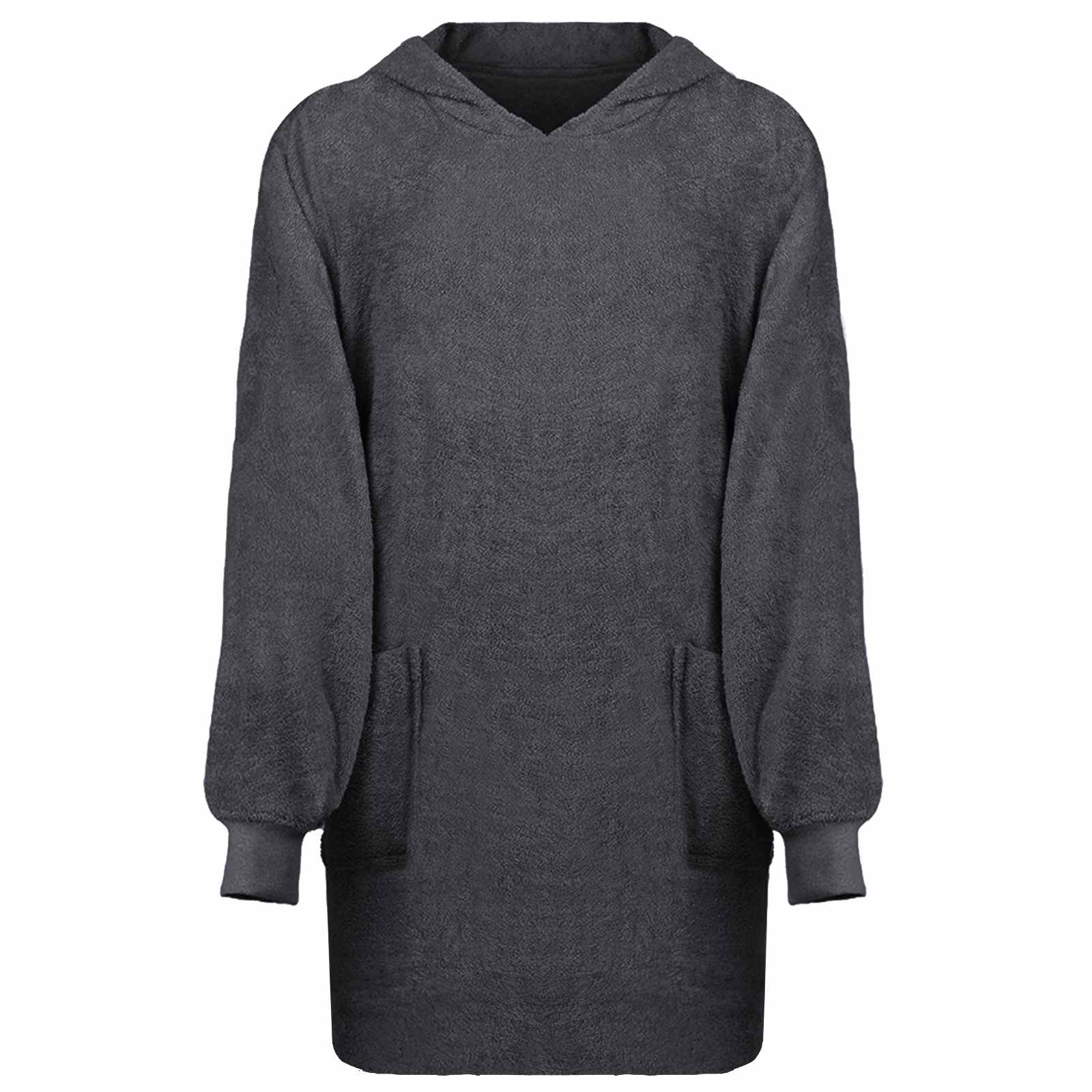 vidaXL Bluza-koc KINN Antracyt L bawełna