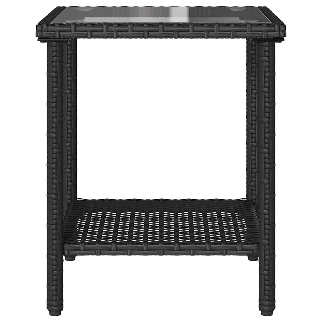 vidaXL Sofa ogrodowa ze stołem i poduszkami w kształcie litery L