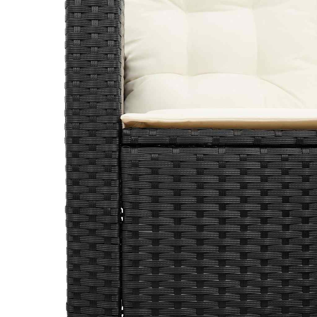 vidaXL Sofa ogrodowa ze stołem i poduszkami w kształcie litery L