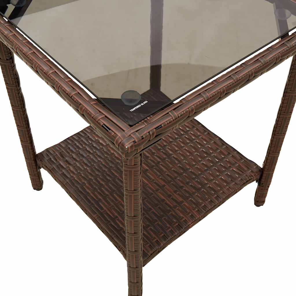 vidaXL Sofa ogrodowa ze stołem i poduszkami w kształcie litery L