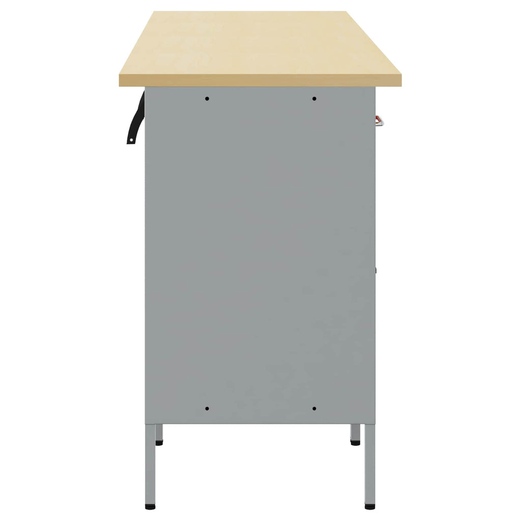 vidaXL Szafka robocza 4 pcs Czerwony i Szary 200 x 55 x 85 cm