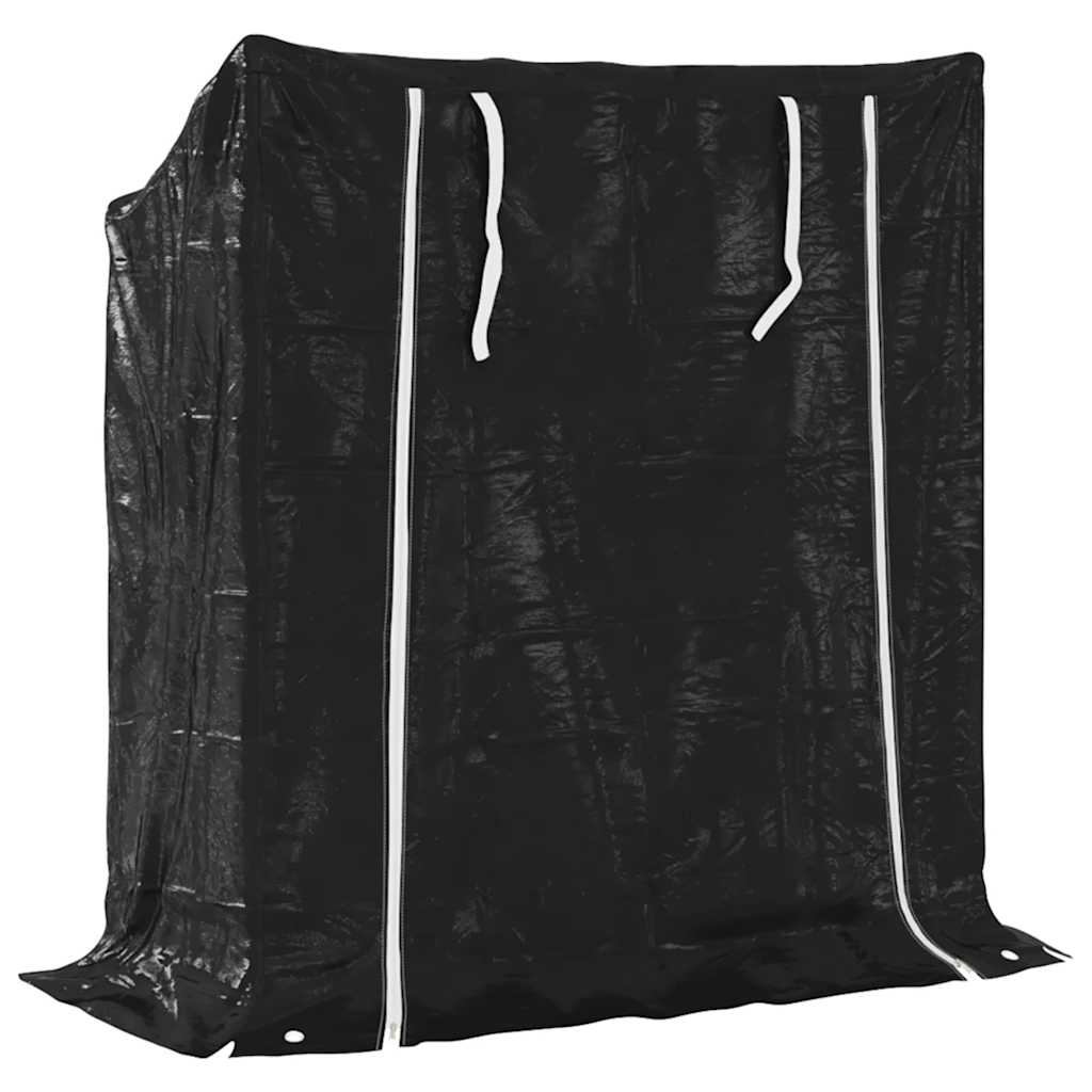vidaXL Stojak na drewno opałowe z drutem stalowym, 100,5x40,5x110,5 cm