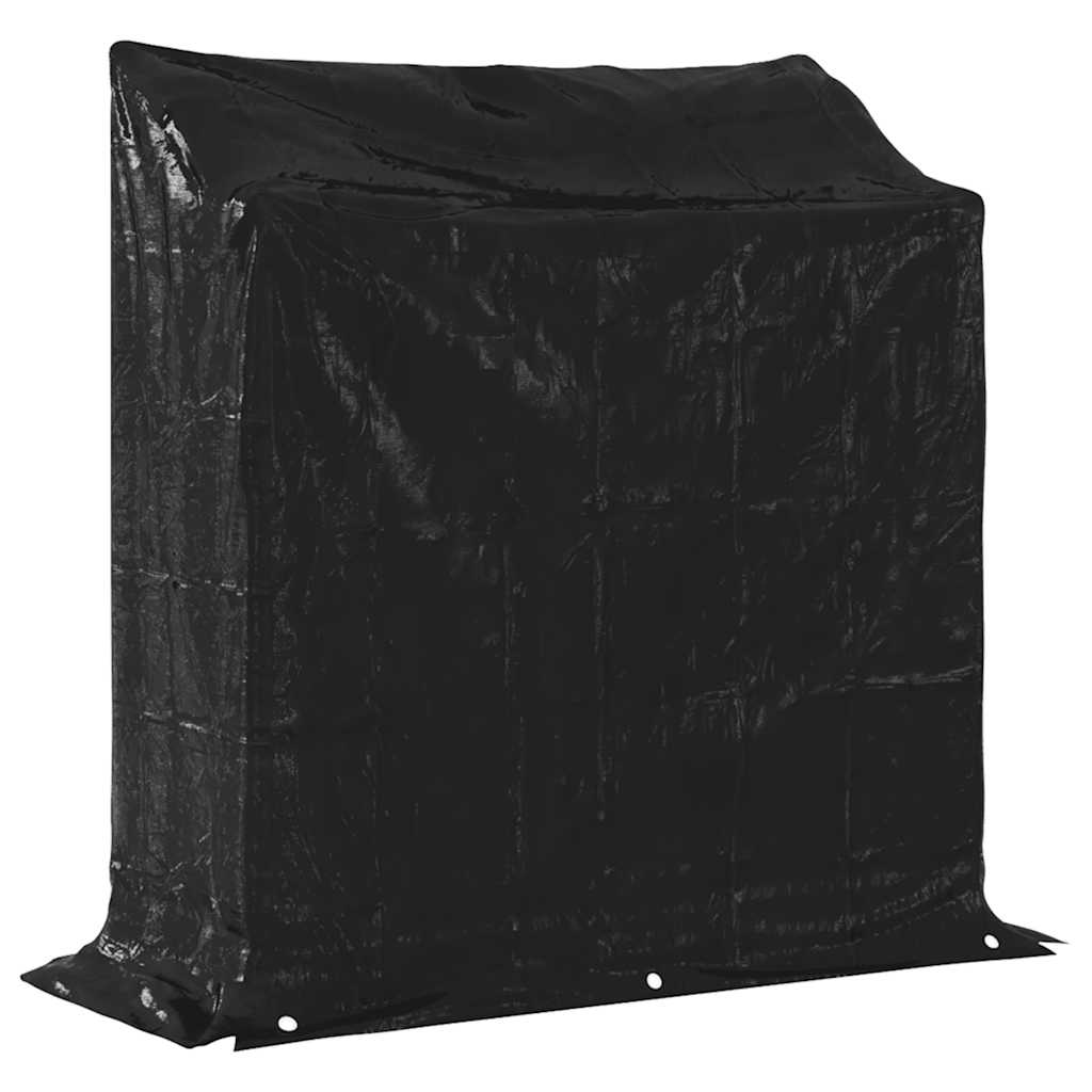 vidaXL Stojak na drewno opałowe z drutem stalowym, 100,5x40,5x110,5 cm