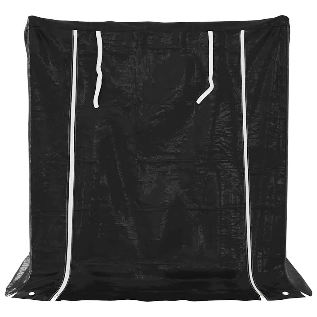 vidaXL Stojak na drewno opałowe z drutem stalowym, 101x61x110,5 cm
