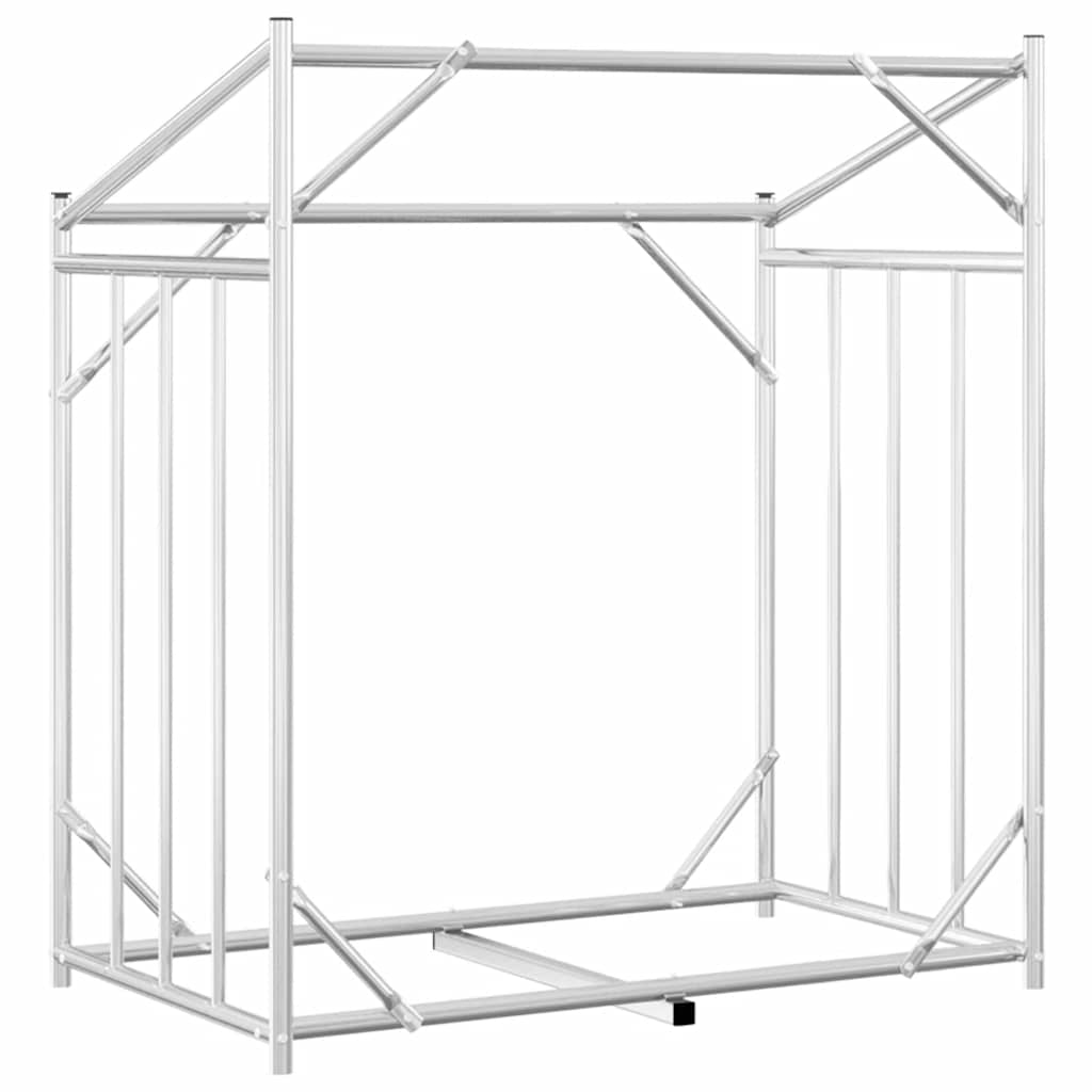 vidaXL Stojak na drewno opałowe z drutem stalowym, 101x61x110,5 cm