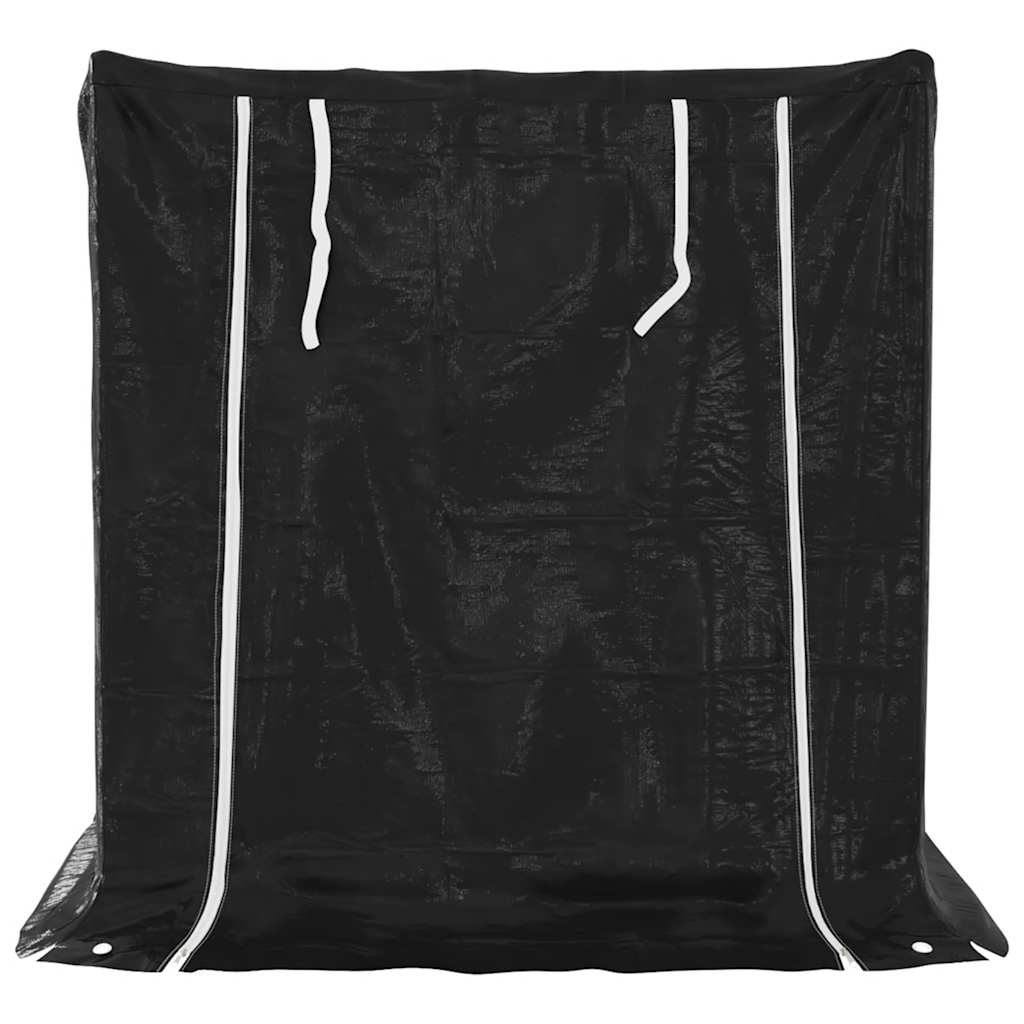 vidaXL Stojak na drewno opałowe z drutem stalowym, 100,5x80,5x110,5 cm