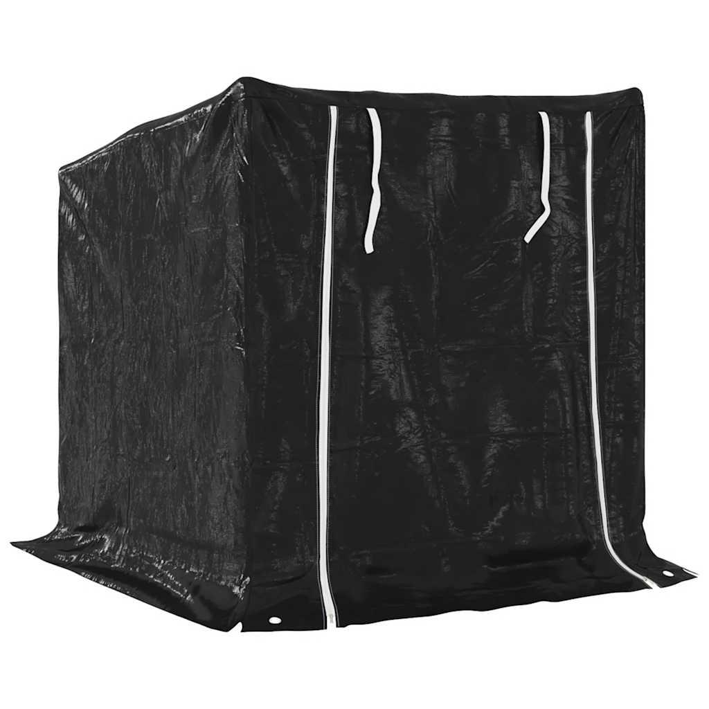 vidaXL Stojak na drewno opałowe z drutem stalowym, 100,5x80,5x110,5 cm