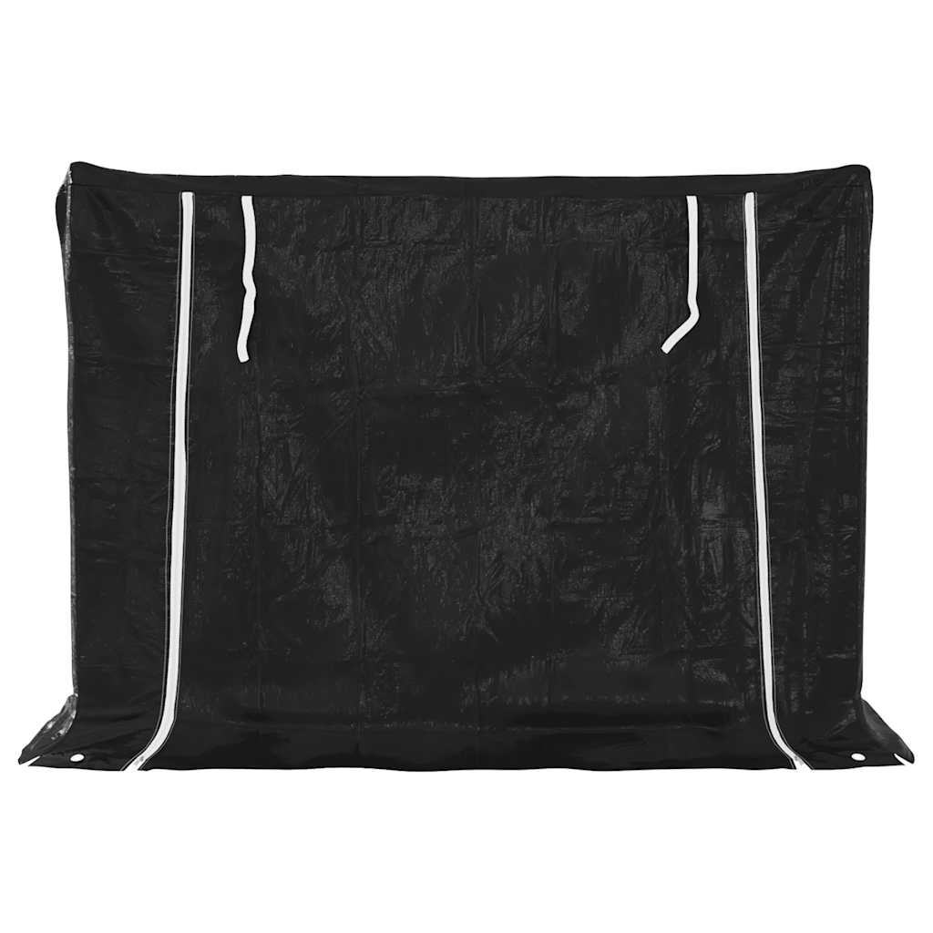 vidaXL Stojak na drewno opałowe z drutem stalowym, 151x60,5x110,5 cm
