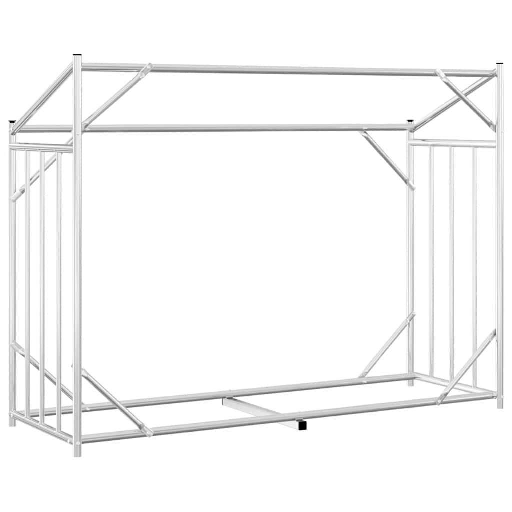vidaXL Stojak na drewno opałowe z drutem stalowym, 151x60,5x110,5 cm