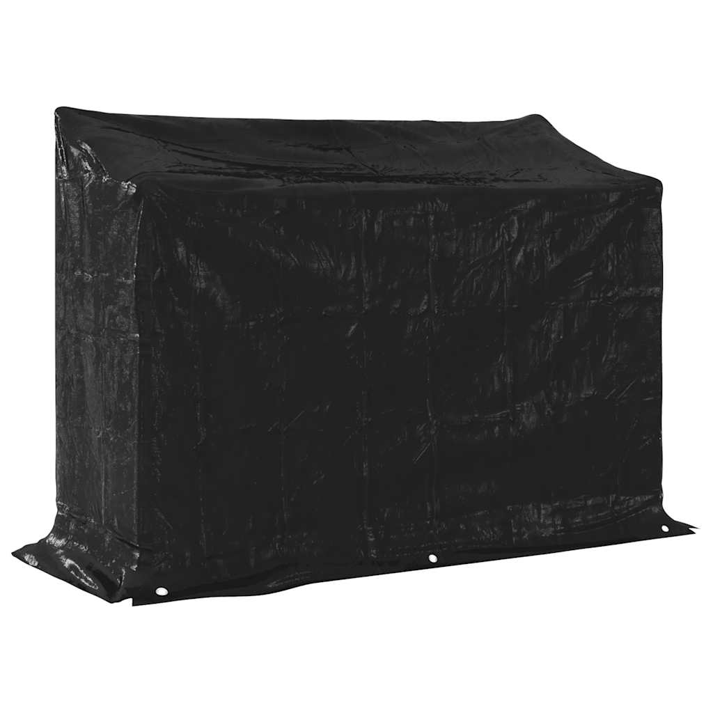 vidaXL Stojak na drewno opałowe z drutem stalowym, 151x60,5x110,5 cm