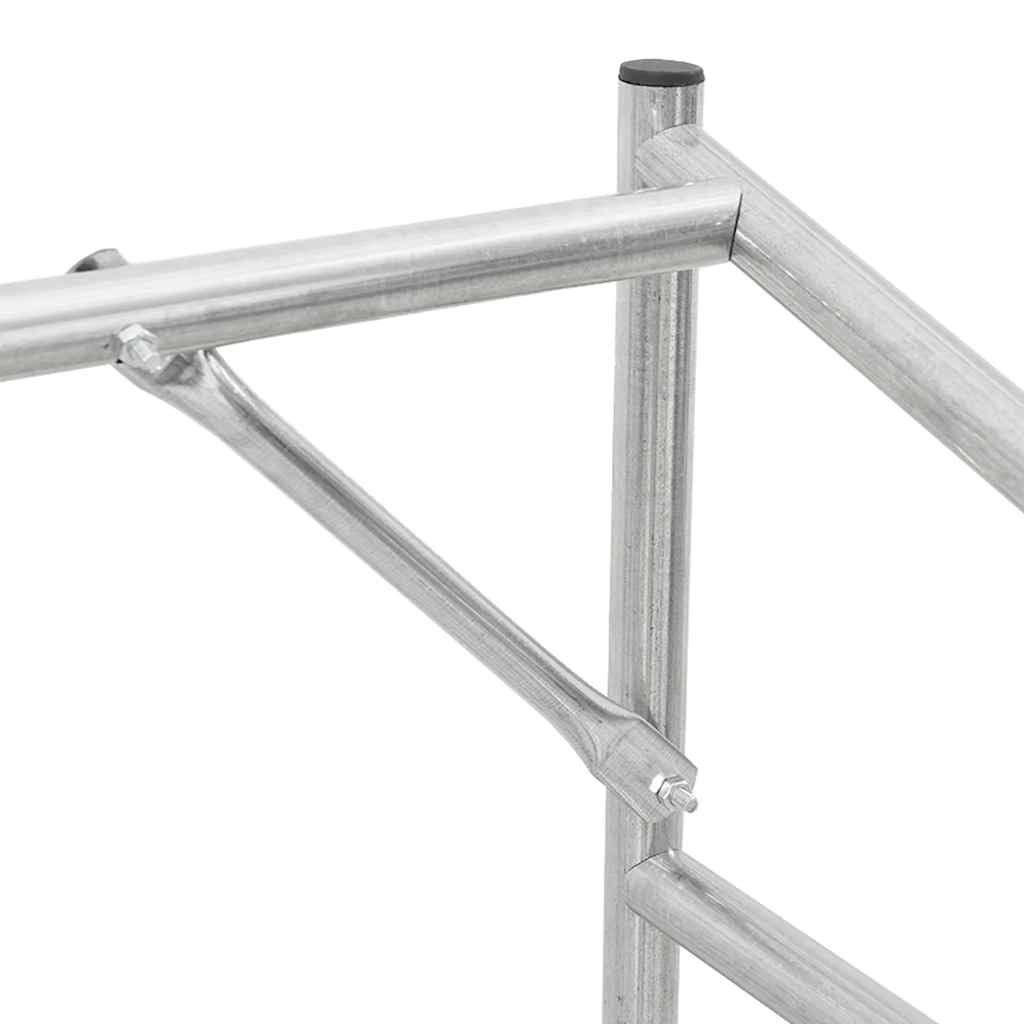 vidaXL Stojak na drewno opałowe z drutem stalowym, 151x60,5x110,5 cm