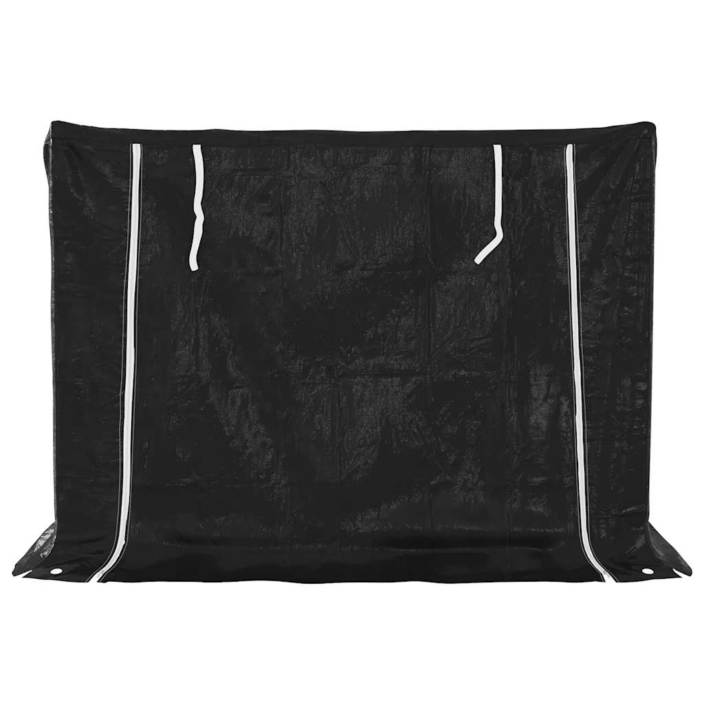 vidaXL Stojak na drewno opałowe z drutem stalowym, 151x80,5x110,5 cm