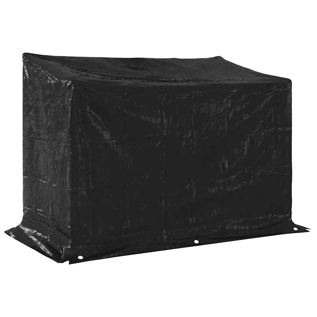 vidaXL Stojak na drewno opałowe z drutem stalowym, 151x80,5x110,5 cm