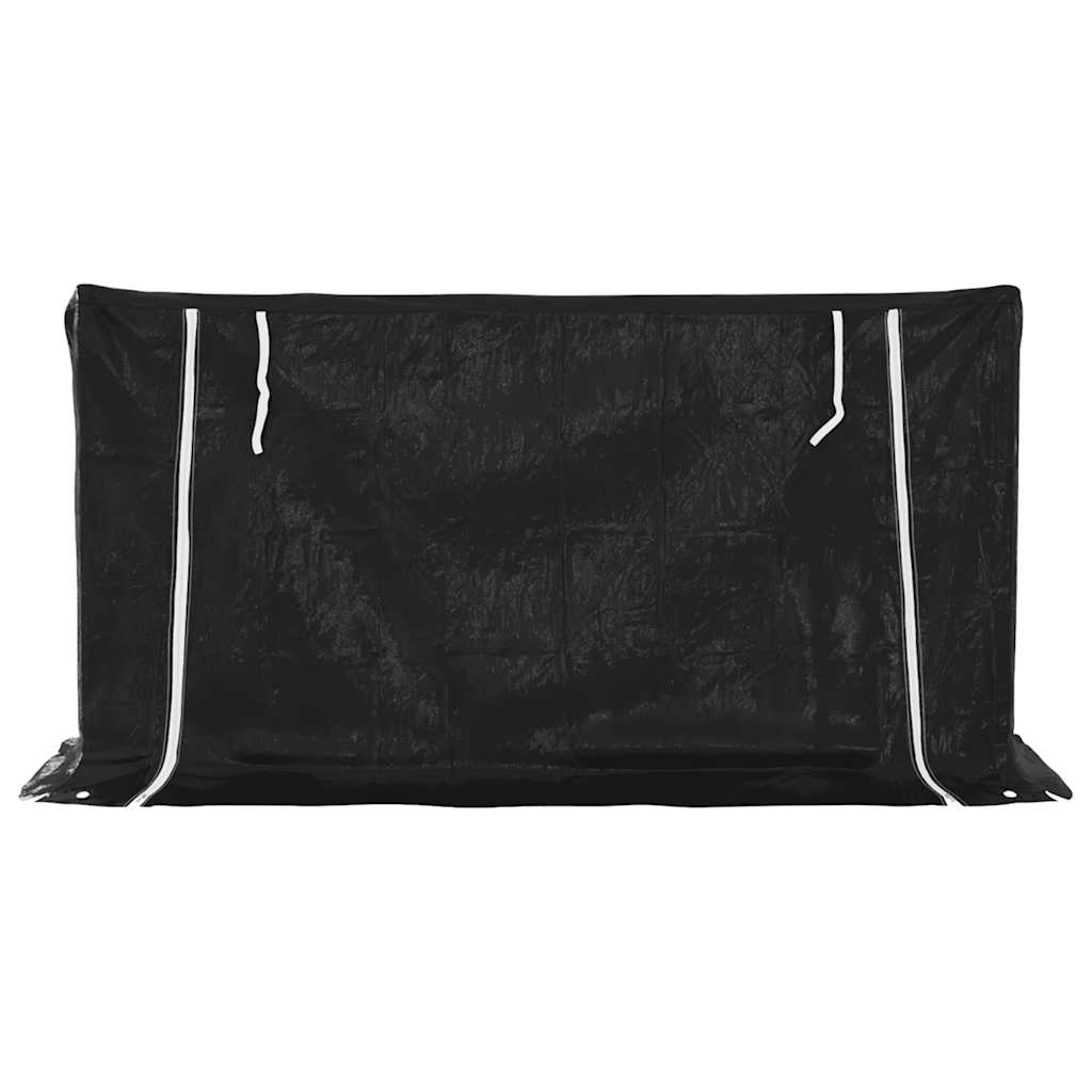 vidaXL Stojak na drewno opałowe z drutem stalowym, 200,5x60,5x110,5 cm