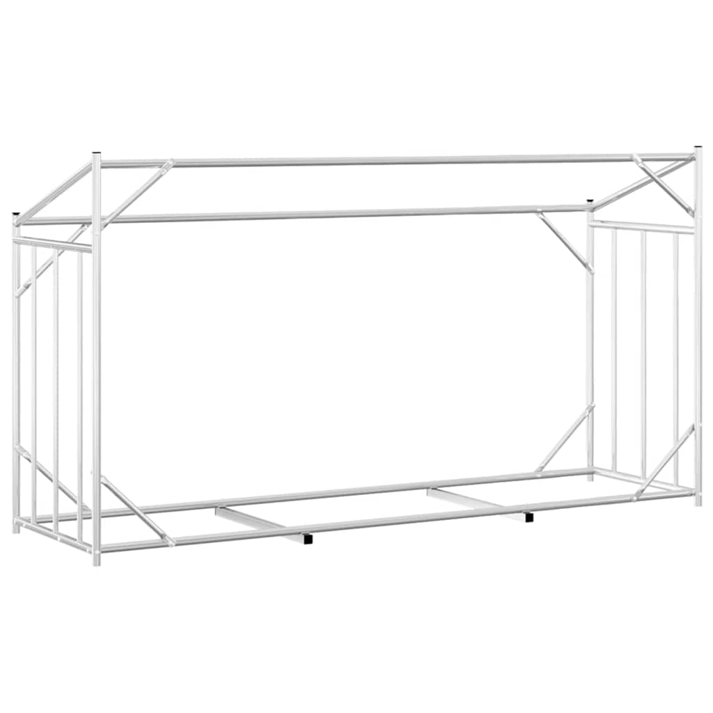 vidaXL Stojak na drewno opałowe z drutem stalowym, 200,5x60,5x110,5 cm
